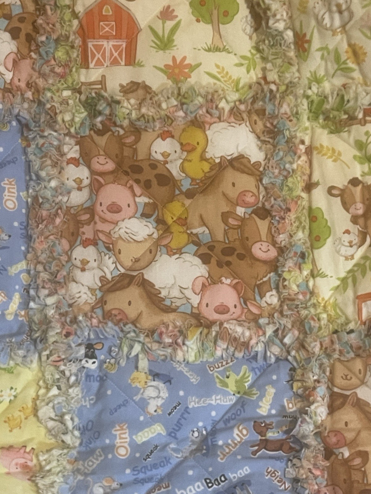 Down On The Farm Rag Quilt
