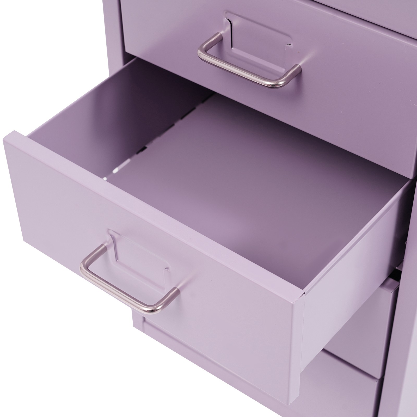 Vertical File Cabinet, Metal File Cabinet with Lock, Filing Cabinet Purple