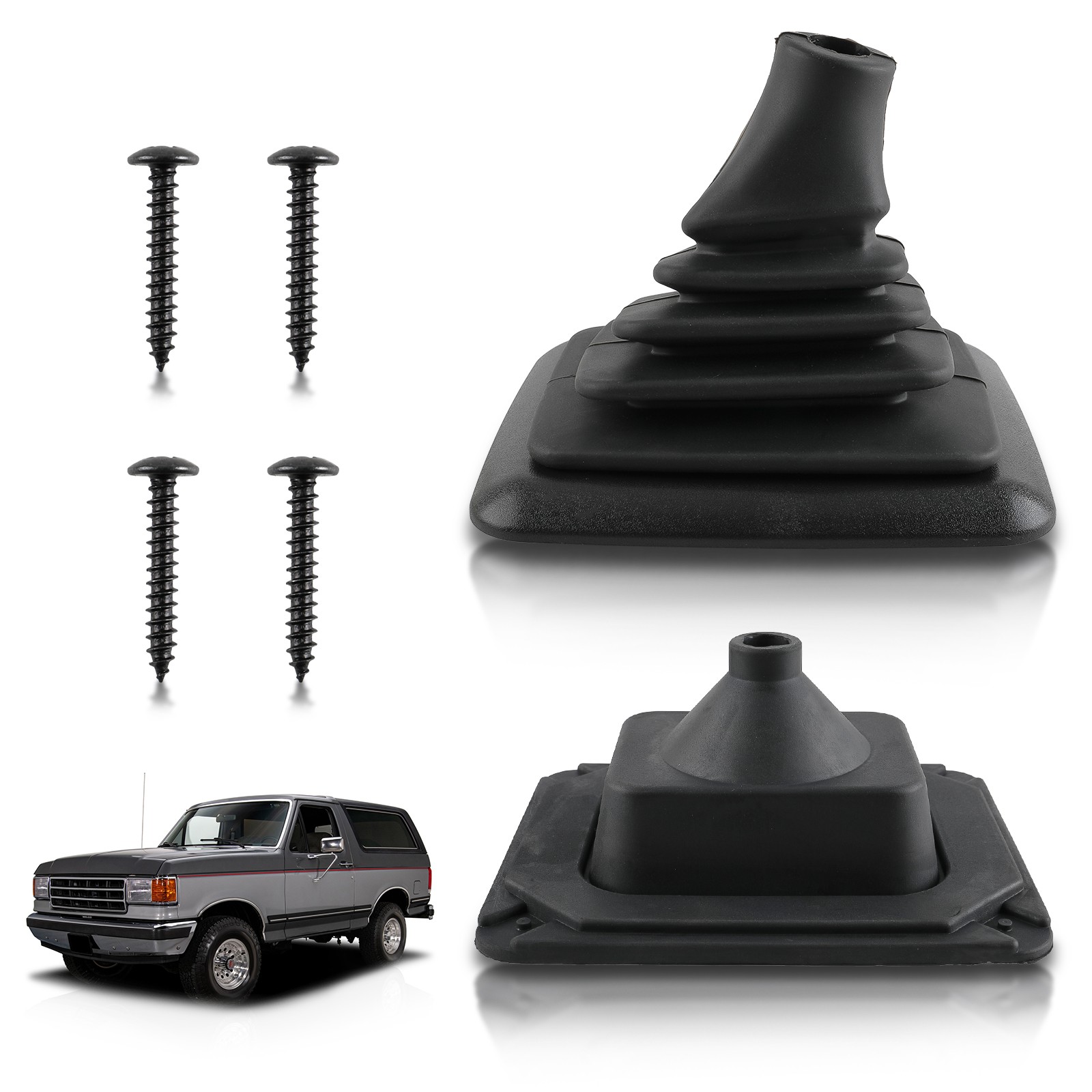 Manual Transmission Shifter Lever Boot Cover For 1990-1996 Ford Bronco F150