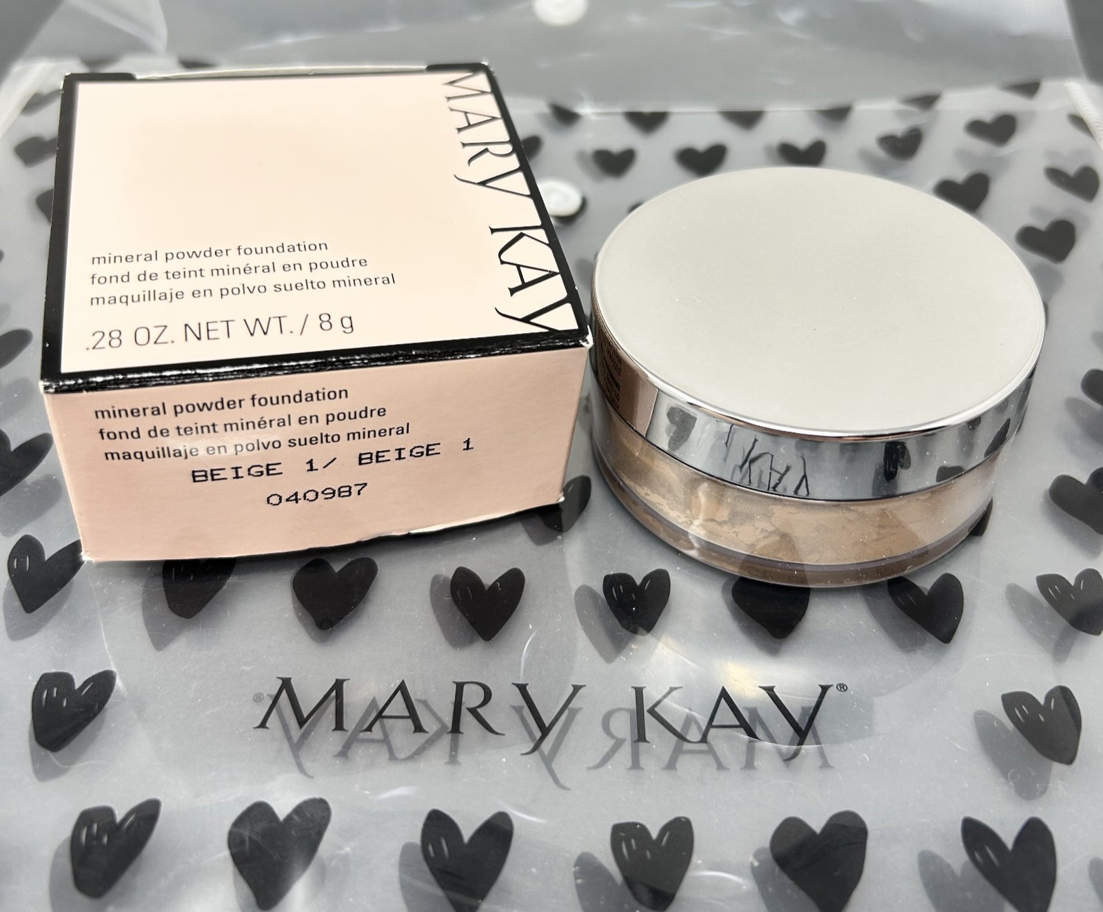 Mary Kay Mineral Powder Foundation BEIGE 1 040987 .28 Oz NIB HTF NOS RARE