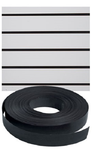 Vinyl Inserts Slatwall Panel Black Shelving Display 130 ft 3 Rolls Decorative