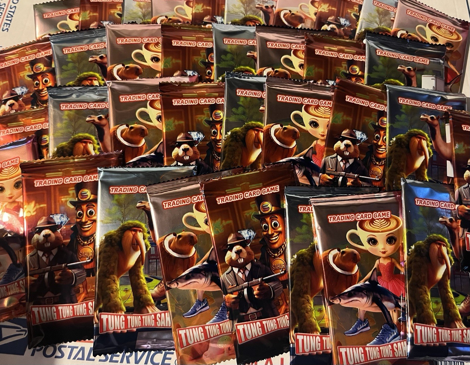 HUGE 50 PACK LOT Skifidol Italian Brainrot Booster Collectible Trading Cards
