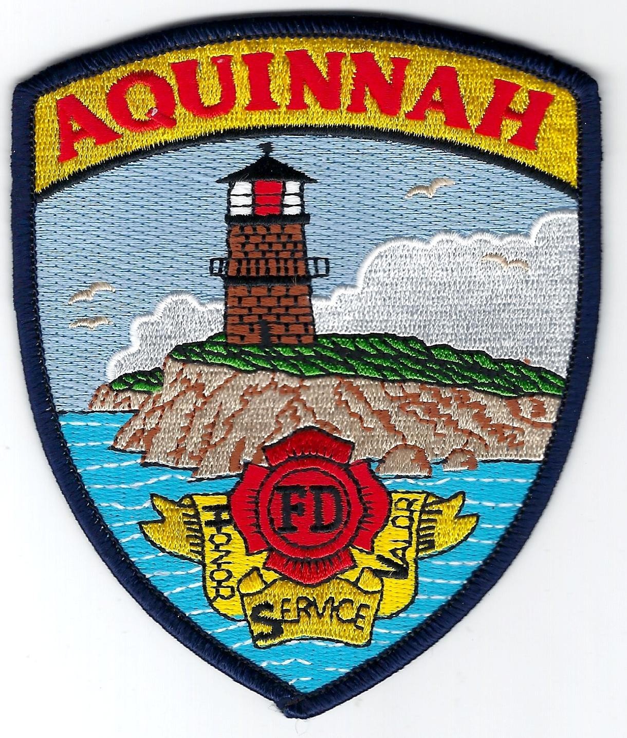 MASSACHUTTES - Aquinnah Fire Dept. [ Shoulder Patch ]