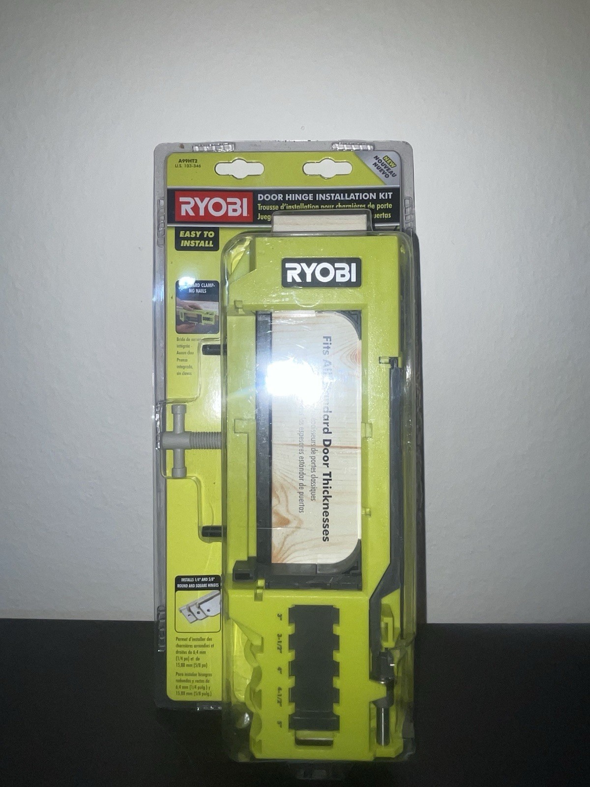 Ryobi Door Hinge Installation Kit Jig Green Tool Set Brand New Sealed