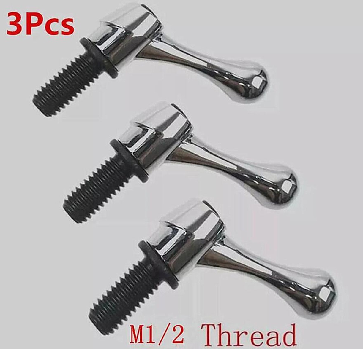 3Pc Bridgeport Milling Machine Part Table Lock Bolt Mill Handle M1/2 Thread Tool