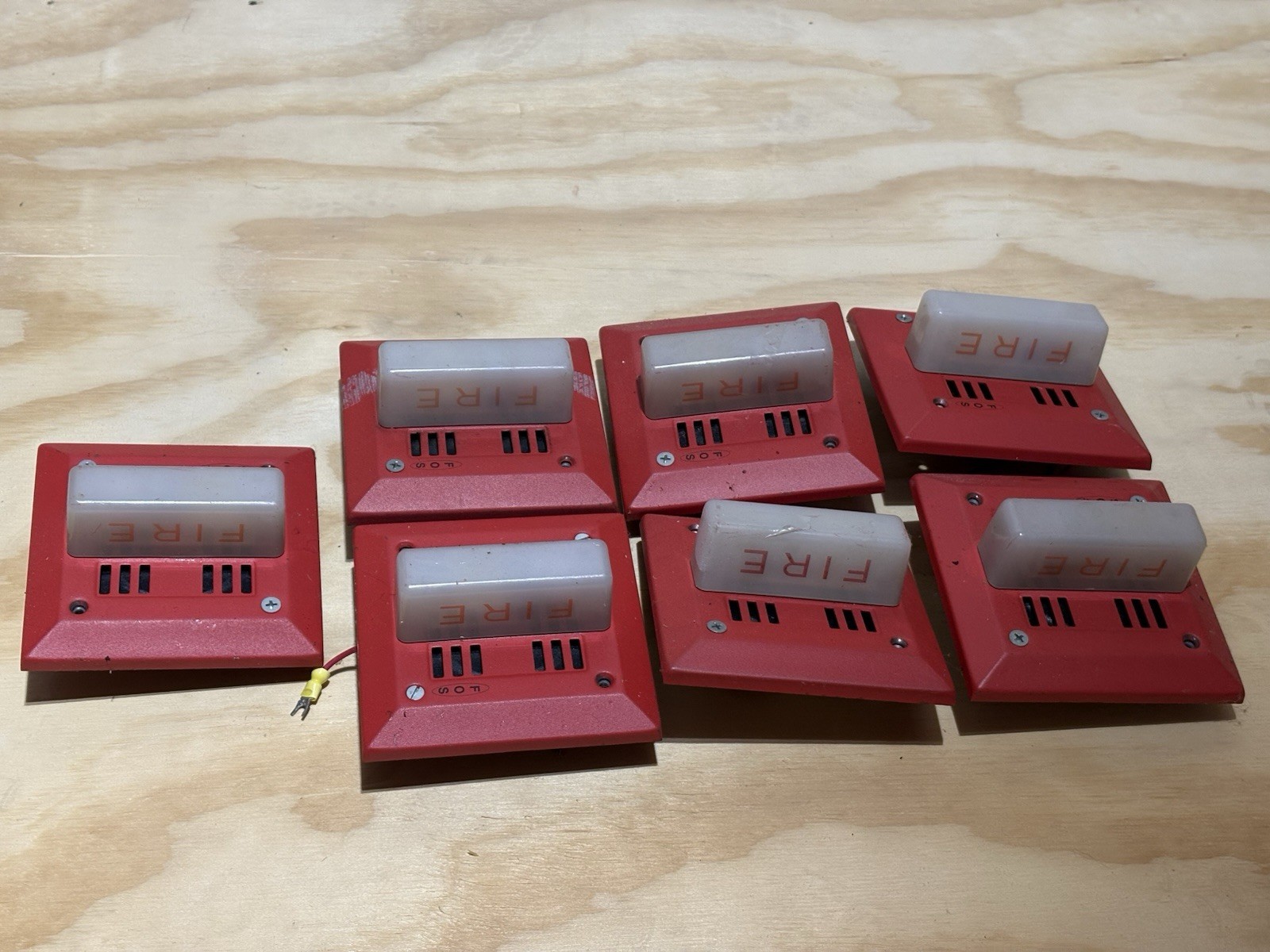 (1) Faraday FOS 6120 Fire Alarm Horn Strobe TESTED WORKING *RARE*