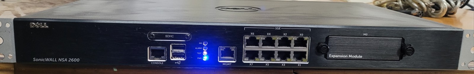 Dell SonicWALL NSA 2600 1RK29-0A9 Gigabit Network Security Appliance with Ears