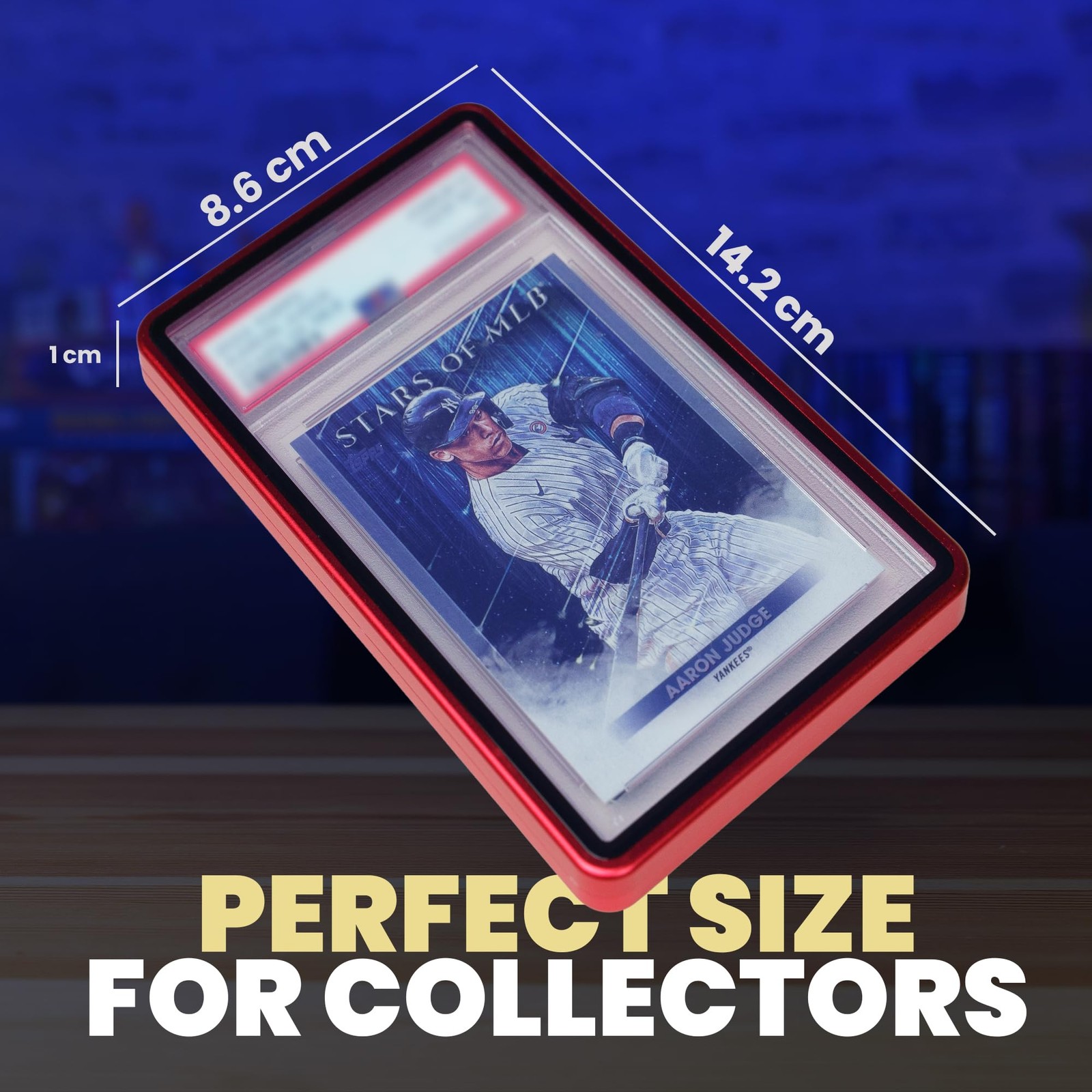 The Collector's Hubs Magnetic PSA Slab 3.4 x 0.34 x 5.56 inches, Silver