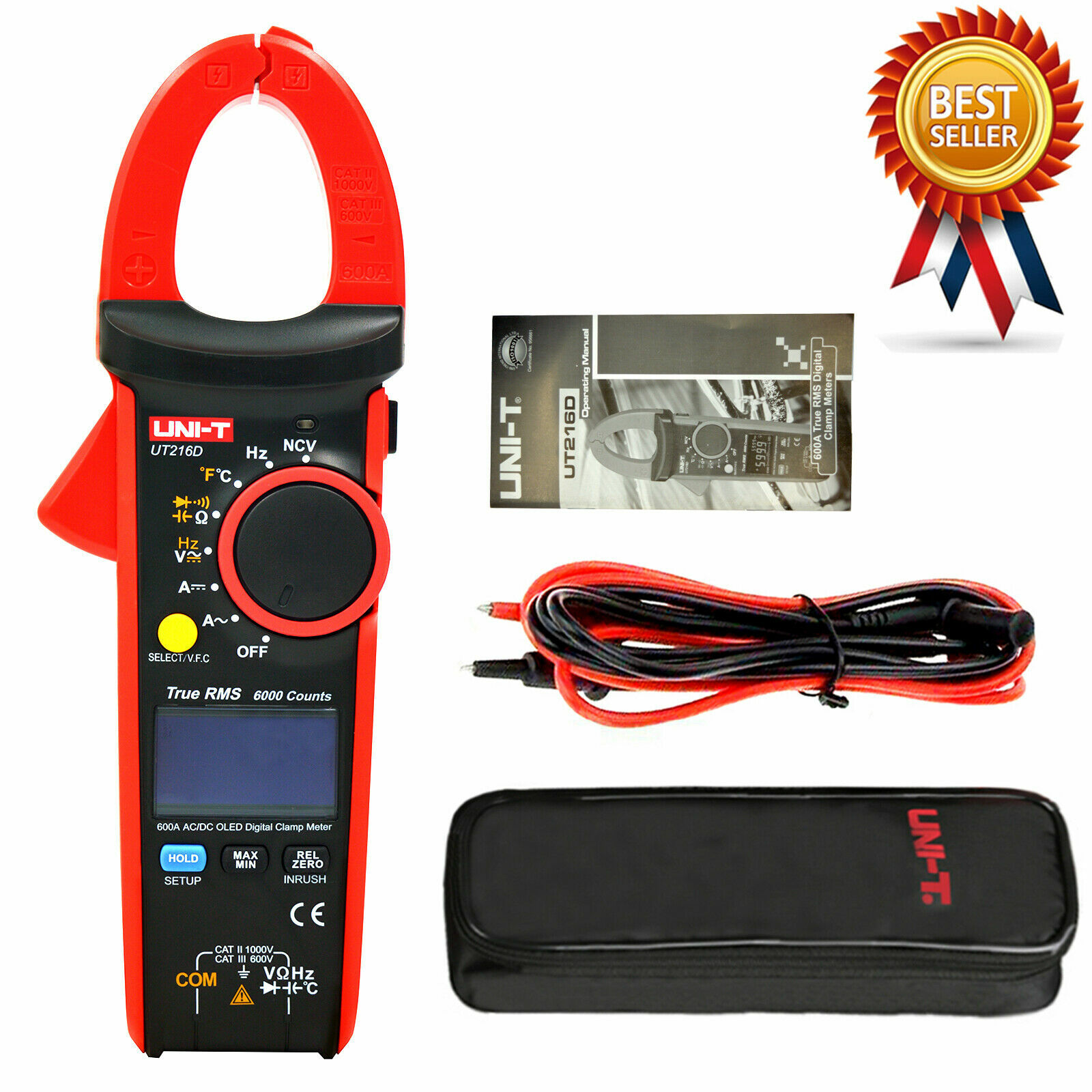 UNI-T UT216D 600A True RMS Digital Clamp Meter Brand New ✦Kd