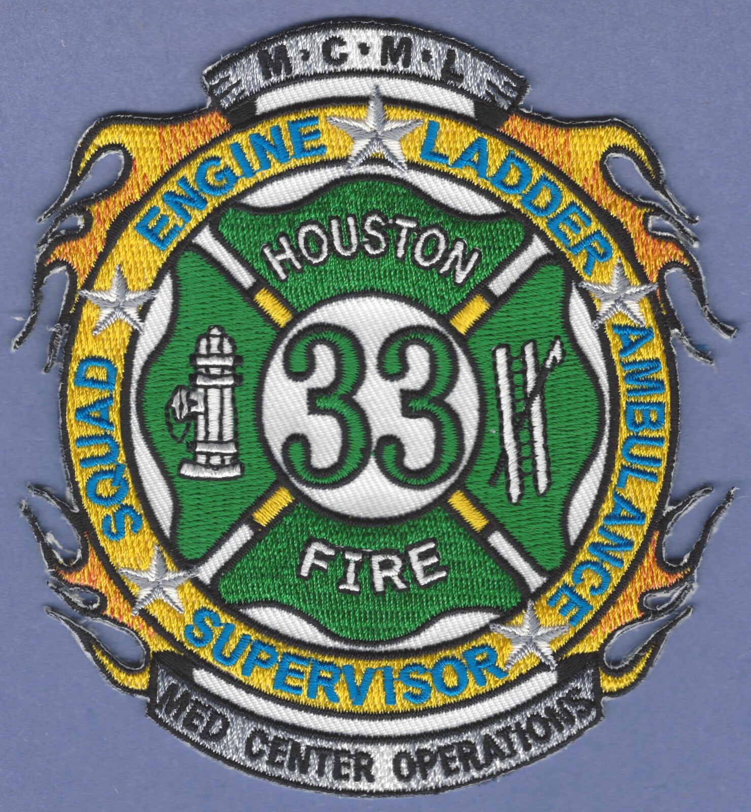 HOUSTON TEXAS FIRE STATION 33 COMPANY PATCH
