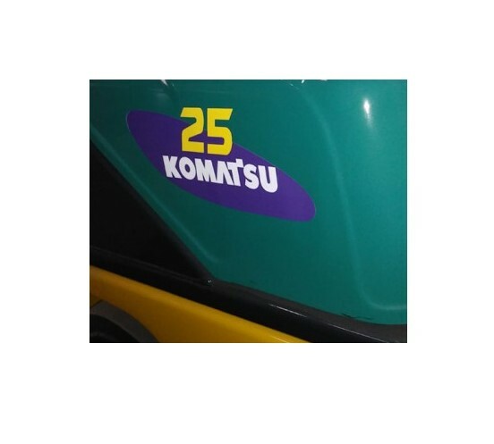 Pair of Komatsu 25 Forklift Decals set sticker emblem L@@K BOTH SIDES LEFT-RIGHT