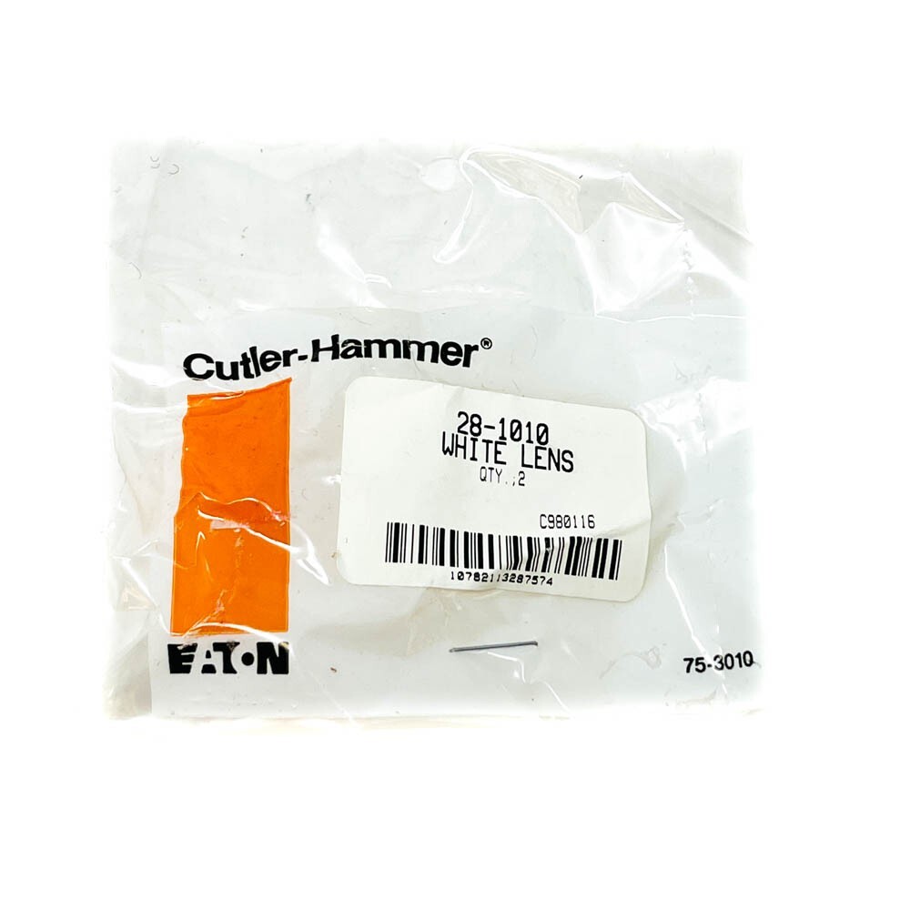 2 pcs Eaton Cutler Hammer 28-1010 White Lens for E30 Series