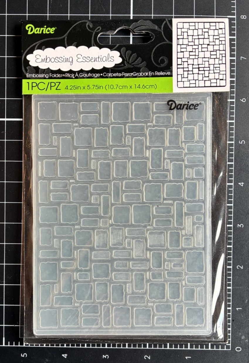 Darice Embossing Folders BRICK WALL, SEQUIN BACKGROUND or QUATERFOIL