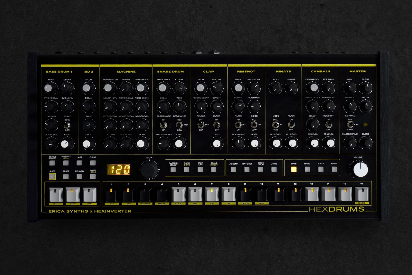 ERICA SYNTHS HEXINVERTER HEXDRUMS : NEW : [DETROIT MODULAR]