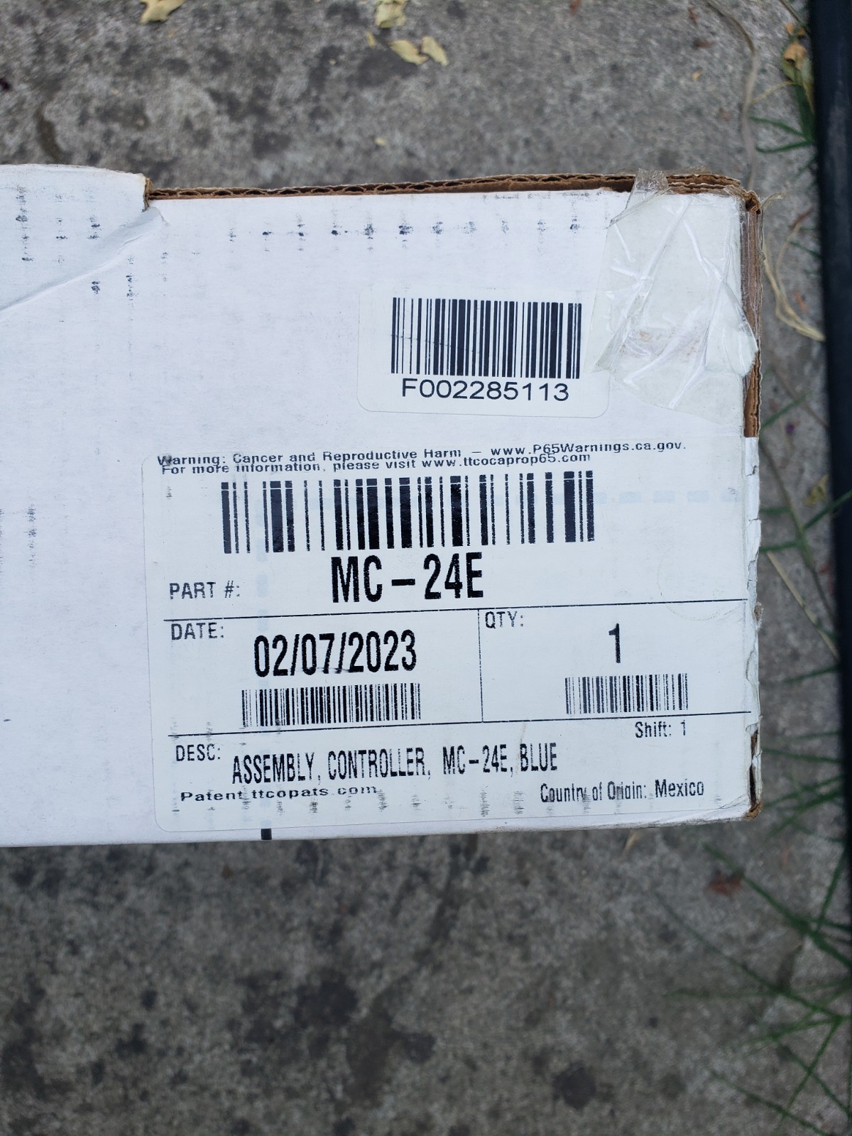 Irritrol Mc-24E Cabinet With Transformer Only