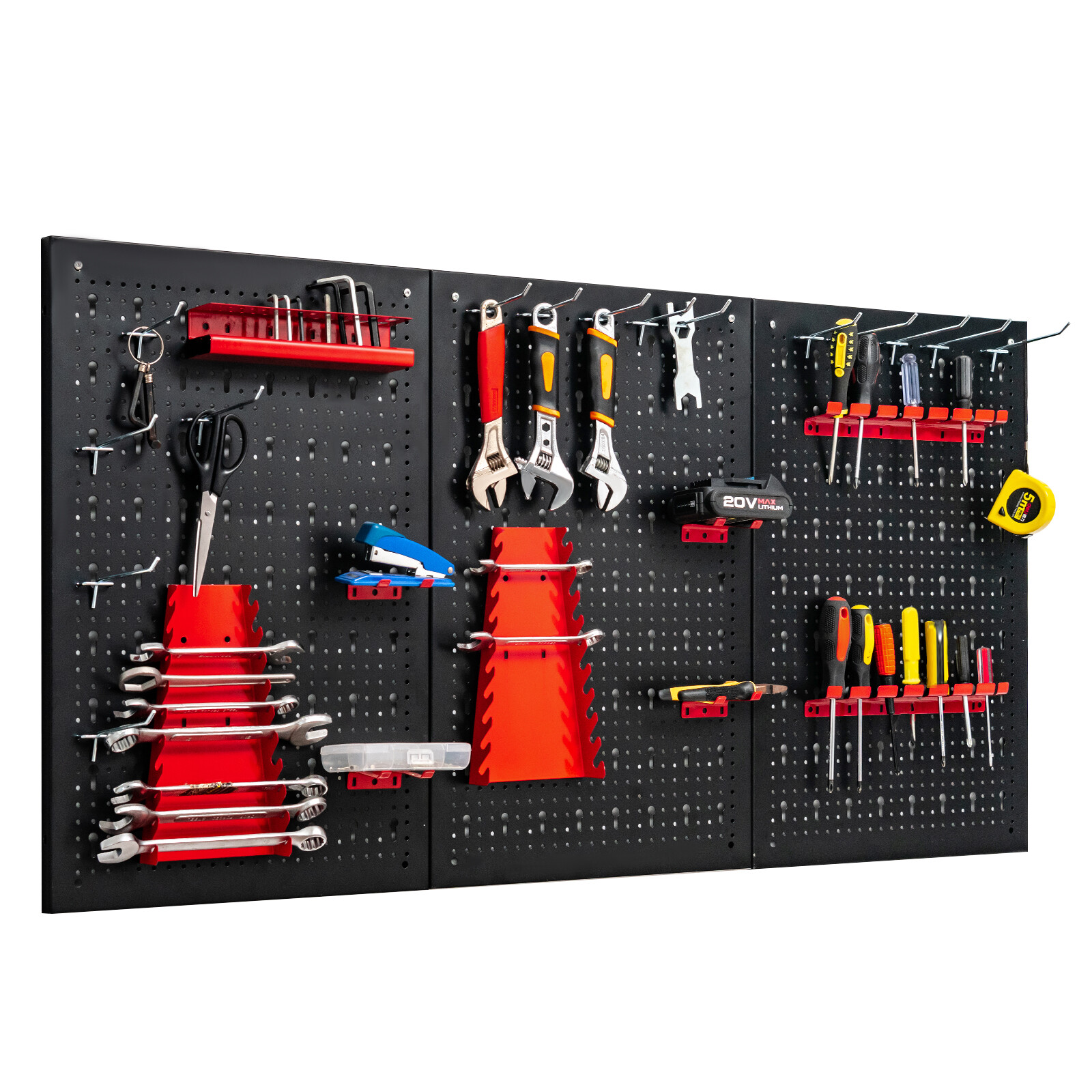Pegboard Organizer Storage Kit Tool Storage Pegboard Garage Shop Wall Mount