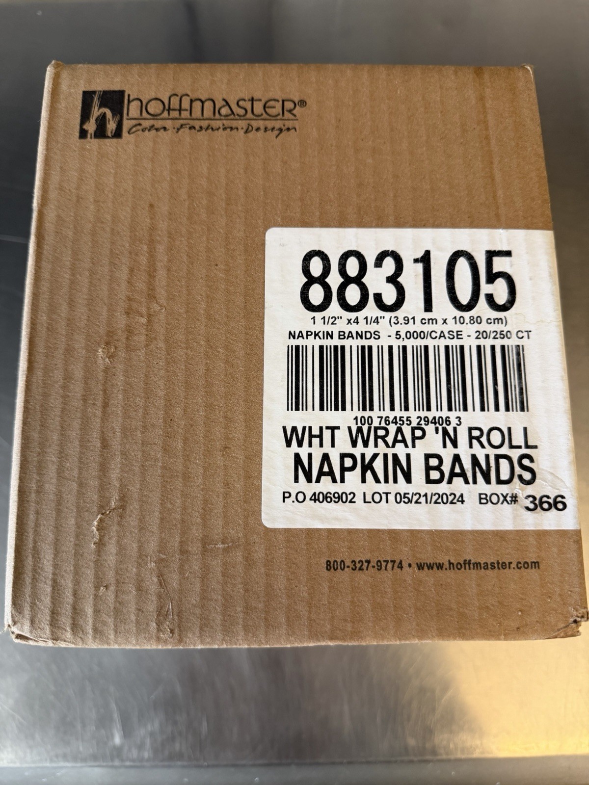 WrapIt Roll Napkin Bands 883105 4-1/4” Restaurant Napkin Rings 5,000