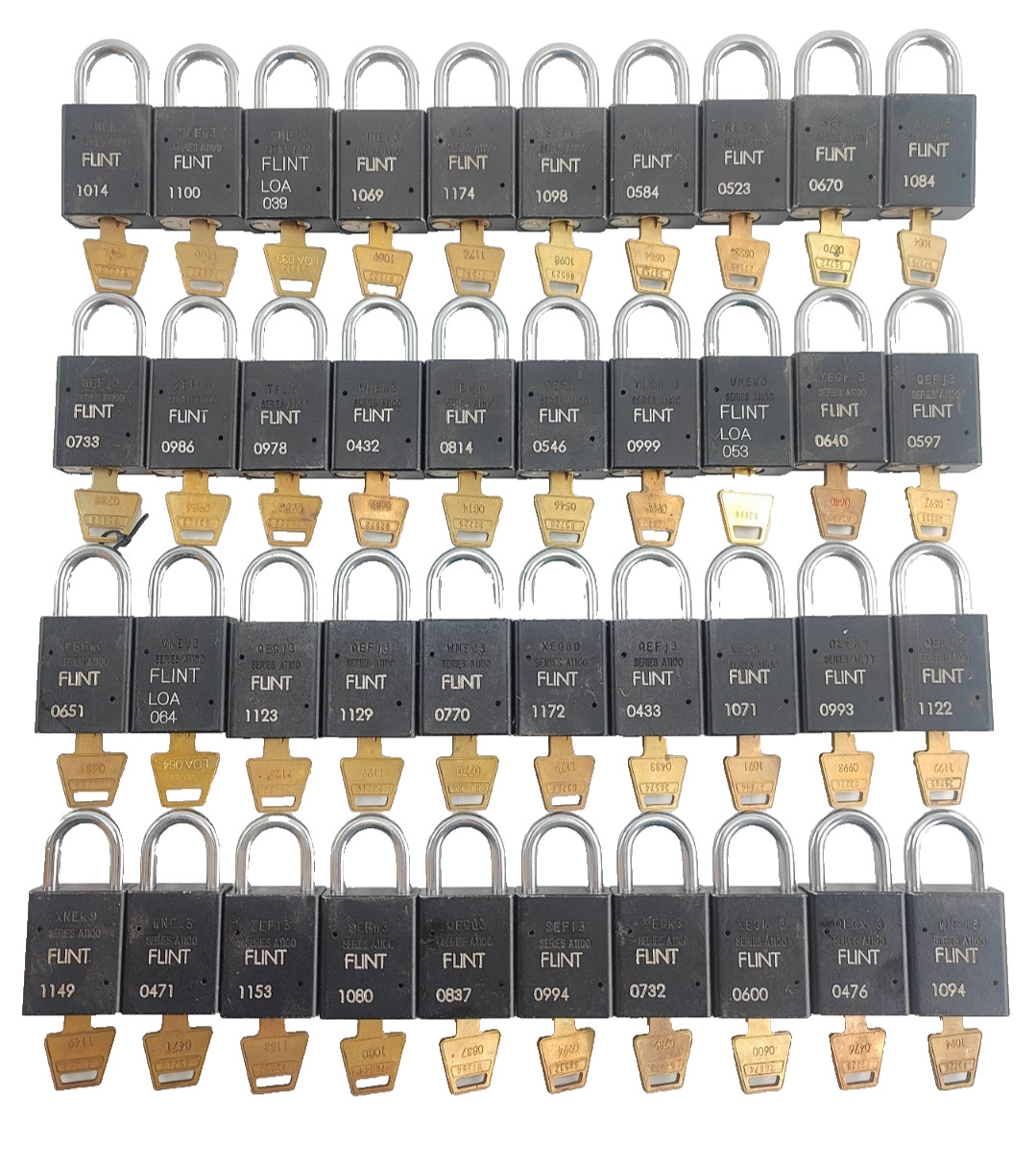 LOT OF 40 AMERICAN LOCK A1105BLK Anodized Aluminum Safety Padlock Lockout Tagout