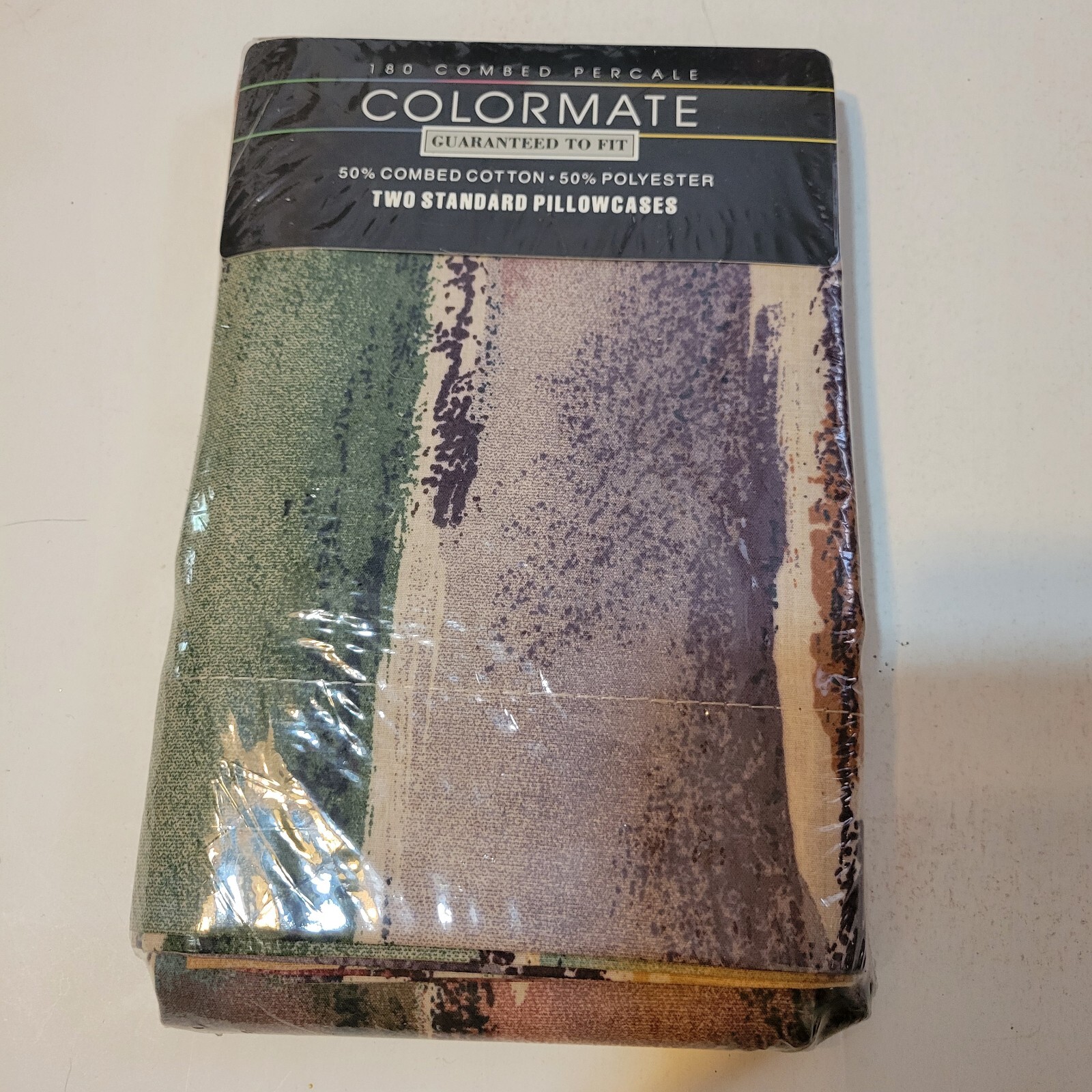 Two Colormate Pillowcases Luxury Percale Fresno New Sealed Package