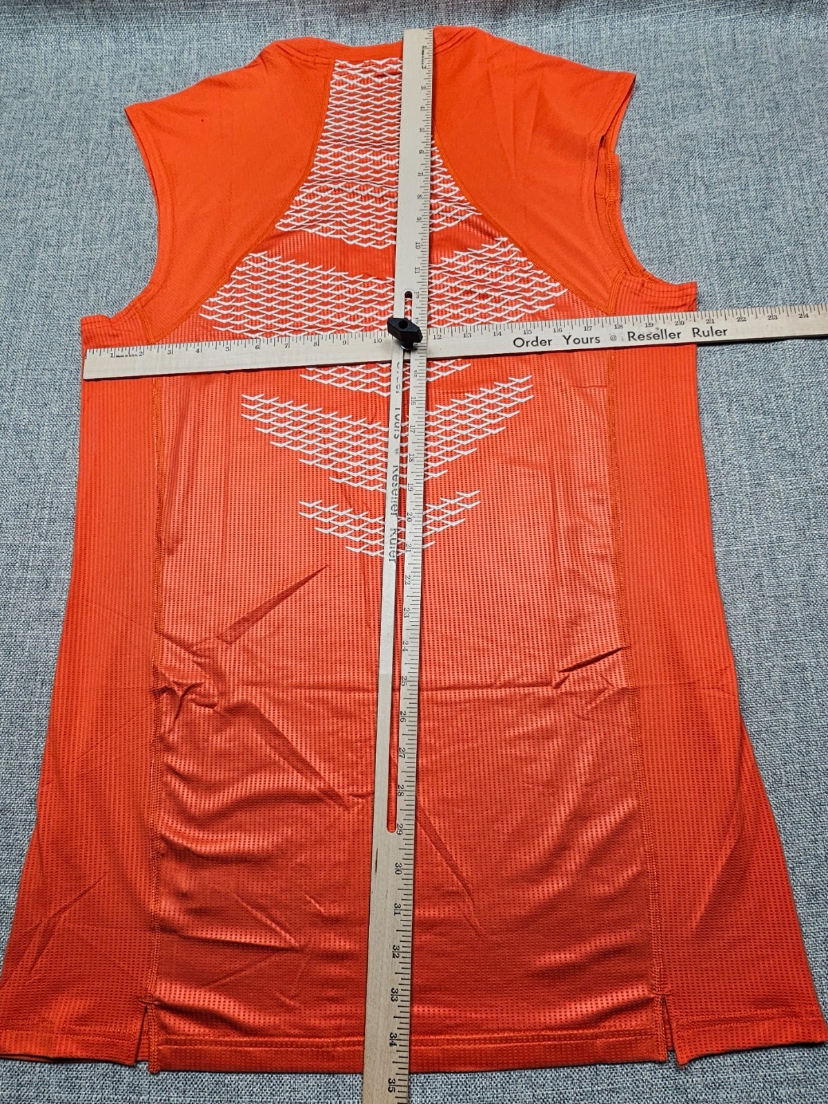 Nike Pro Hypercool Shirt Mens 4XL Orange Compression Sleeveless Training Top