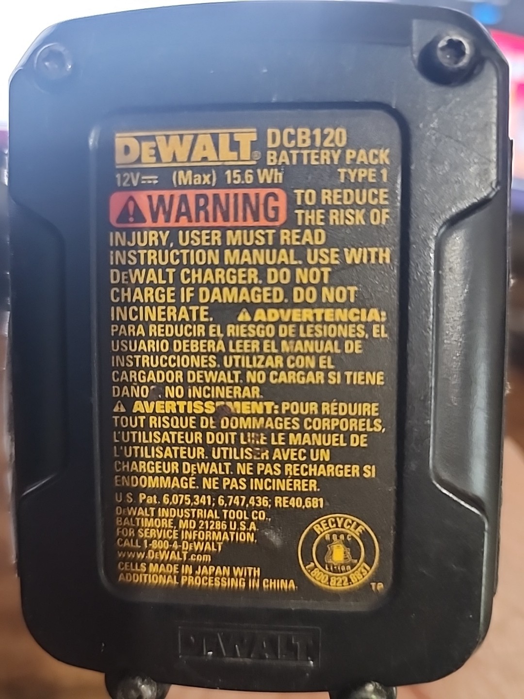 Dewalt Inspection Camera - DCT410 with battery (Untested)