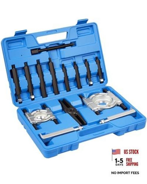14Pcs Bearing Separator Puller Set - Bearings Splitters Puller Tool - Blue