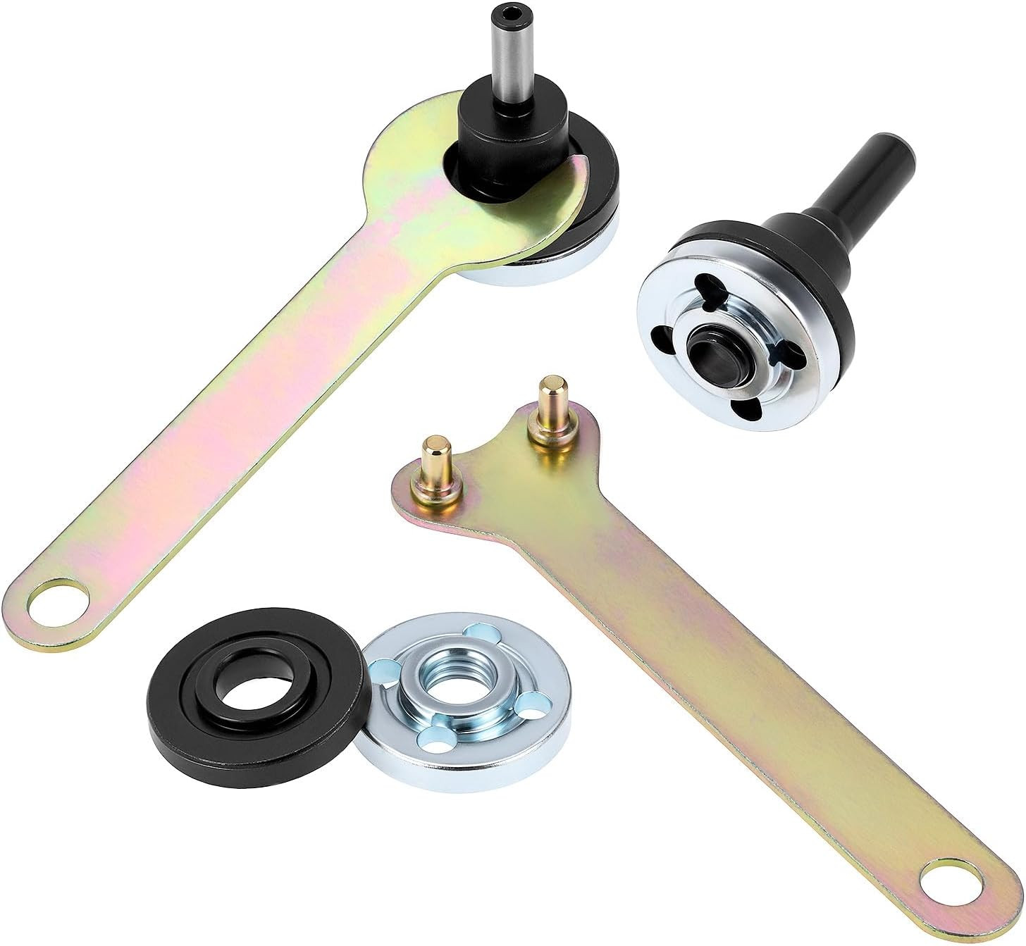 Drill Angle Grinder Adapter Conversion Kit, with 6Mm and 10Mm Mandrel Arbors 3 S