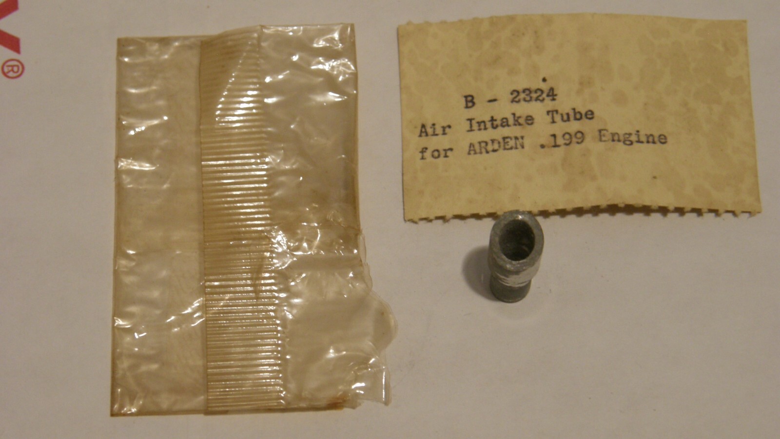 Arden Model Airplane Engine .199 B-2324 Air Intake Tube Part