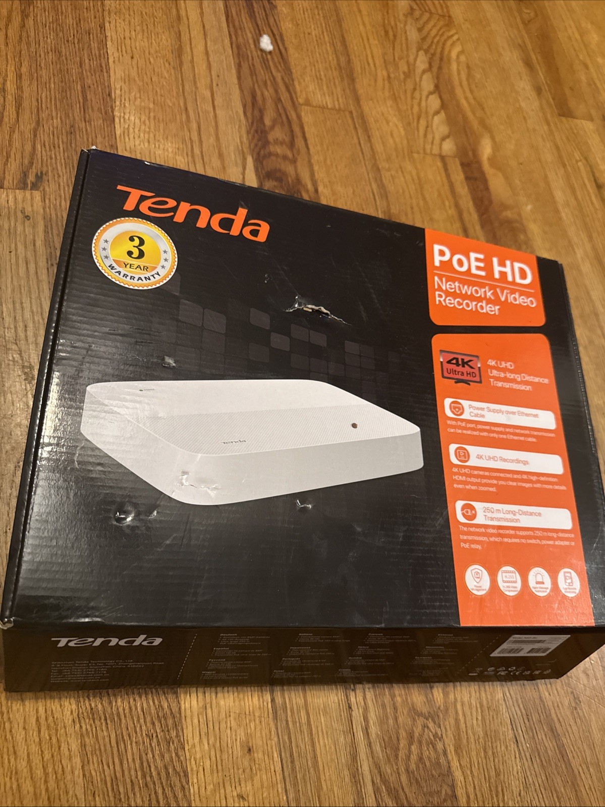 Tenda N6P PoE Network Video Recorder 8 Channel PoE NVR