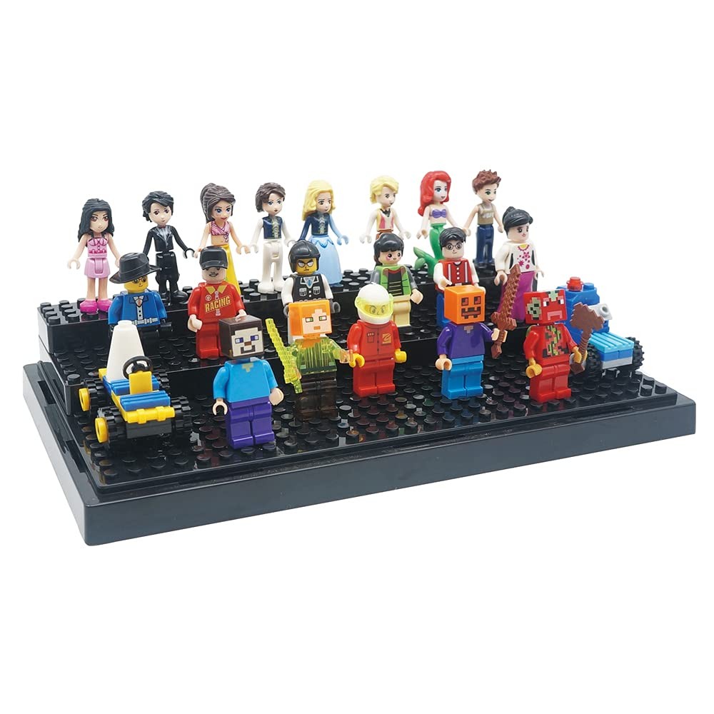 Display Case for Minifigure Action Figures Blocks, Display Box Storage for Le...