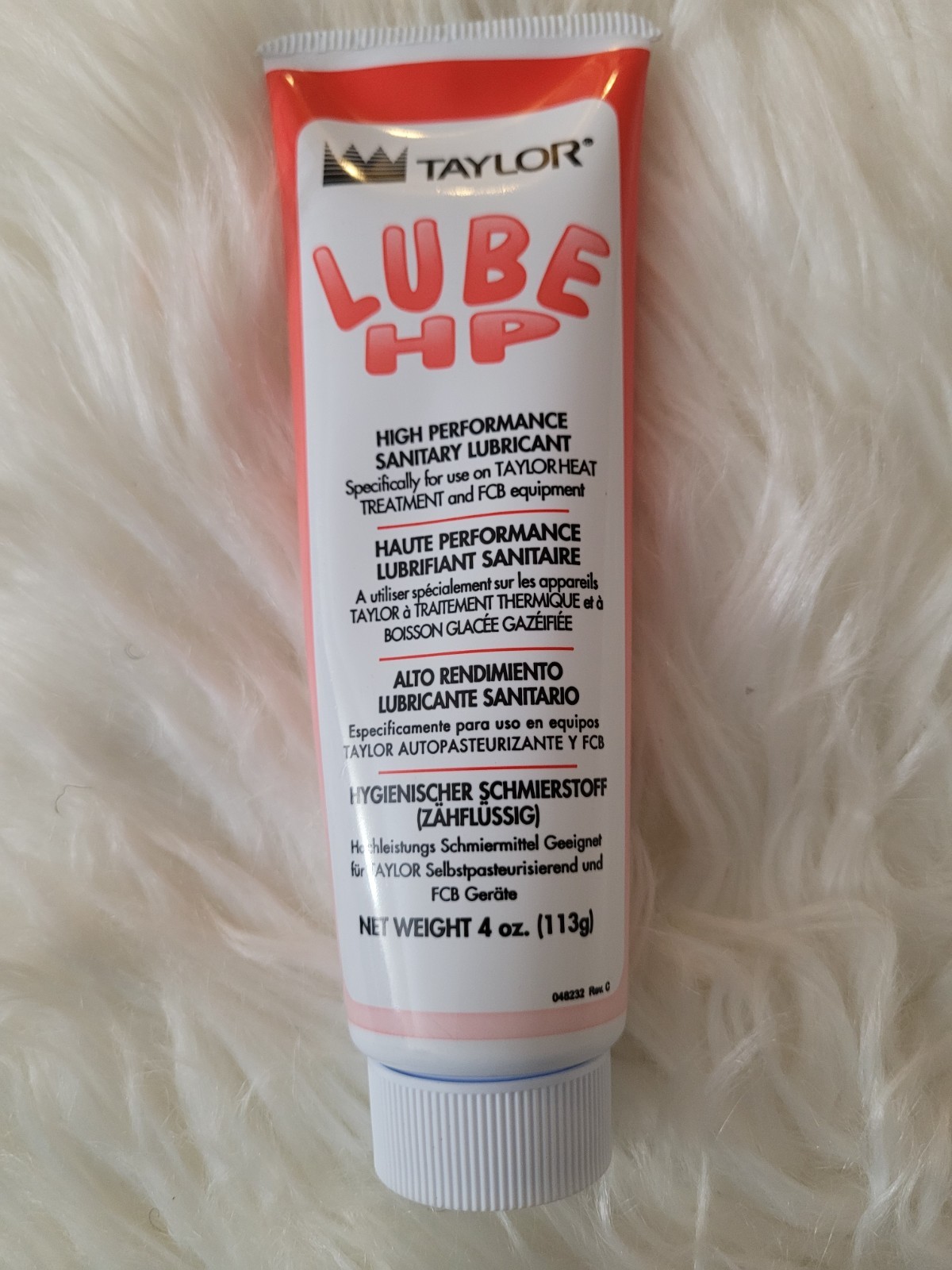 Taylor 48232 Red Tube Soft-Serve Lubricant -4oz 1 Piece