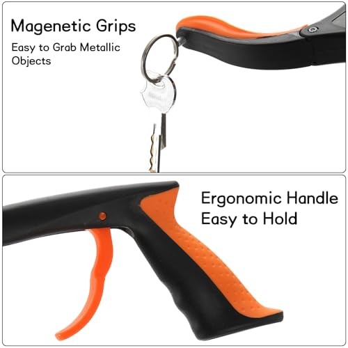 3 Pack 32" Foldable Grabber Reacher Tool for Elderly - 3 Colors