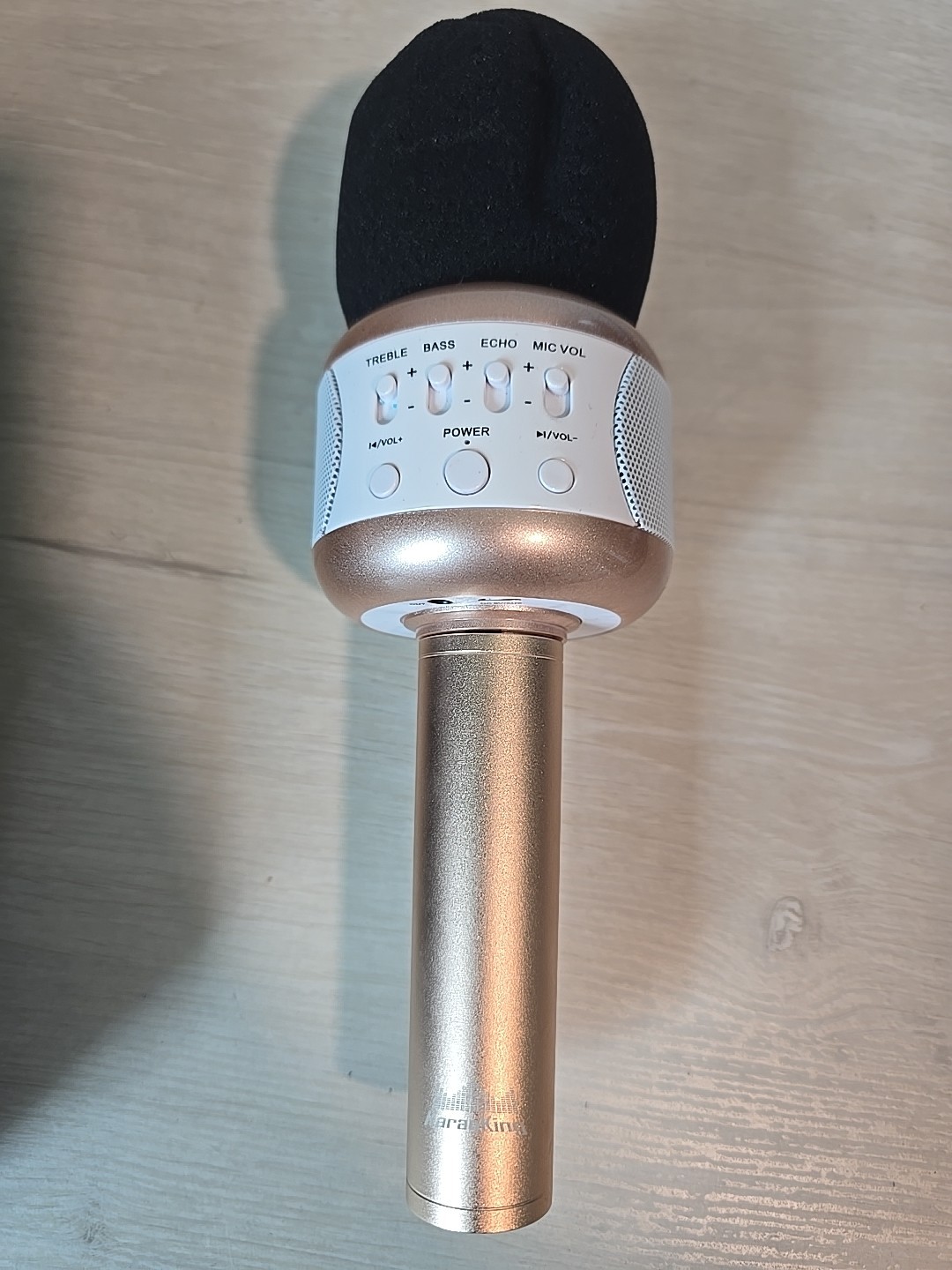 WIRELESS  KaraoKing KARAOKE MICROPHONE E106 2.0 With Case -Rose GOLD