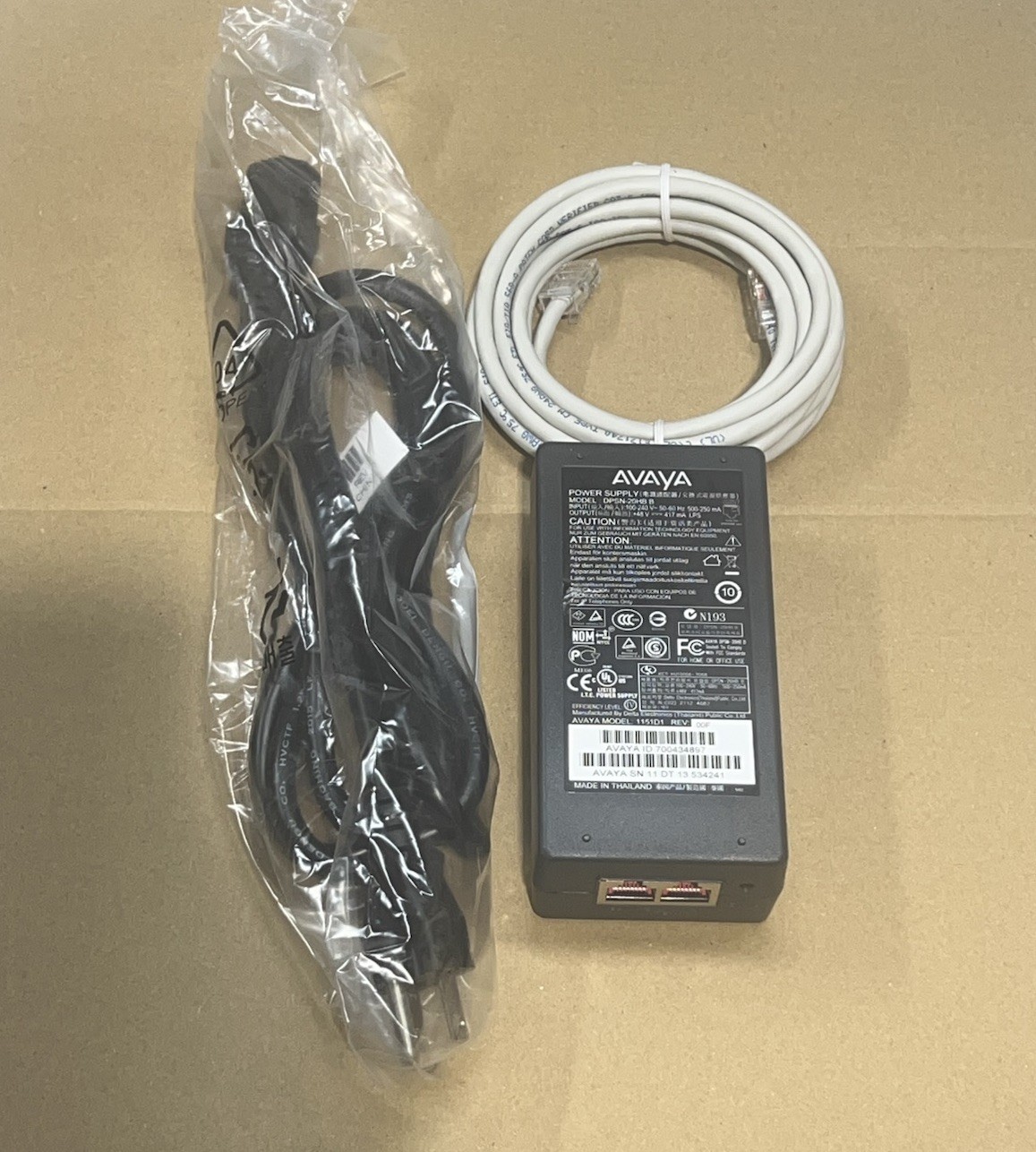 Avaya 4606D02 IP Phone Power Supply *Refurbished*