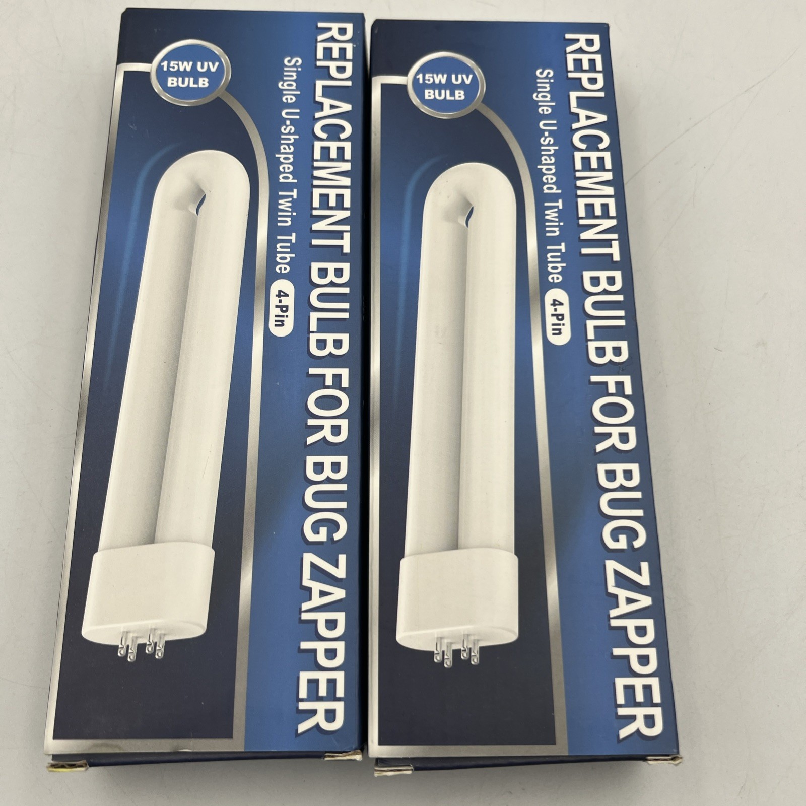 2x Klahaite Replacement Bulb for K15, X3,T6, T8, T9 Bug Zapper Outdoor 4-Pin 15W