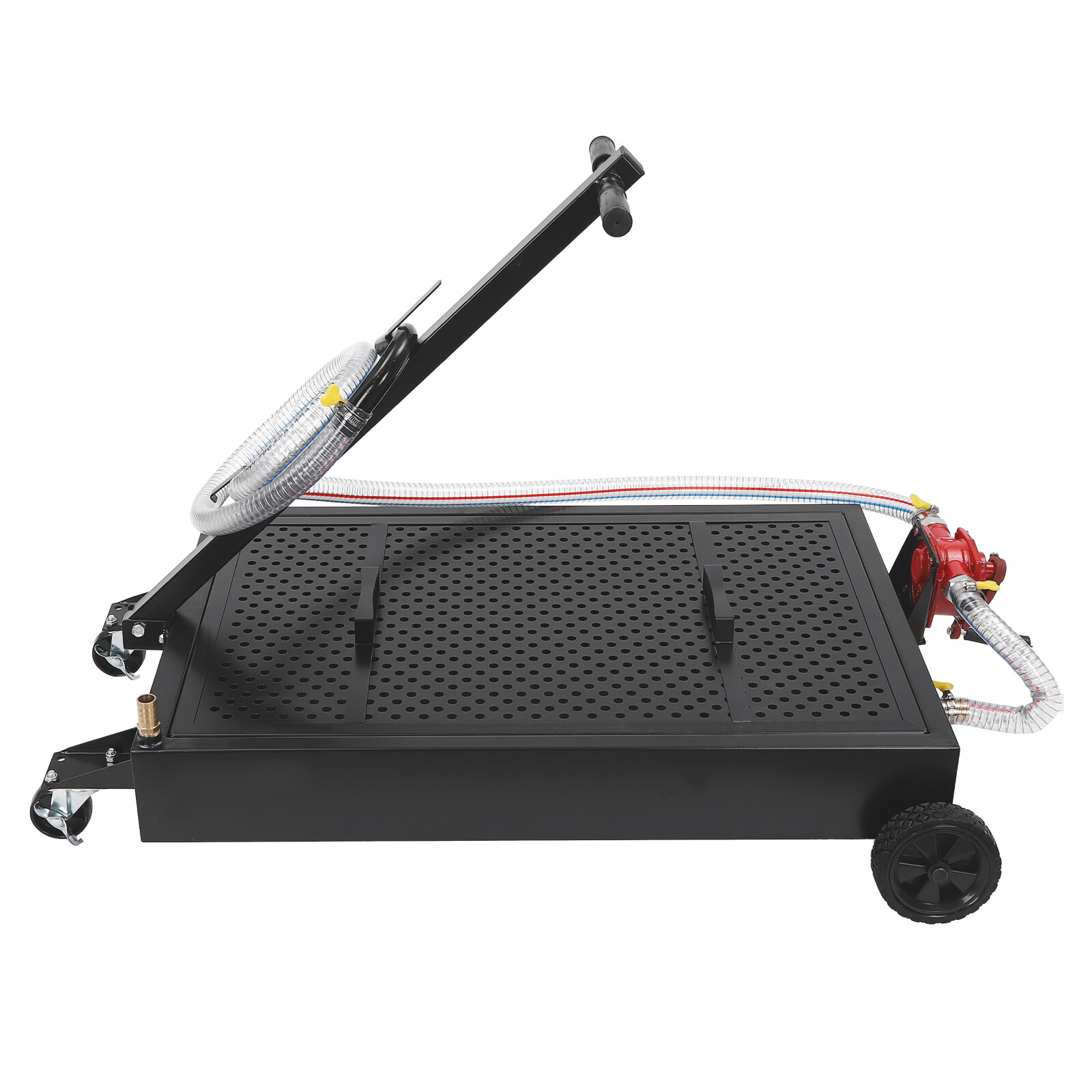 17 Gallon Oil Drain Pan Oil Drain Tank Rectangle Oil Change Pan Container 64L