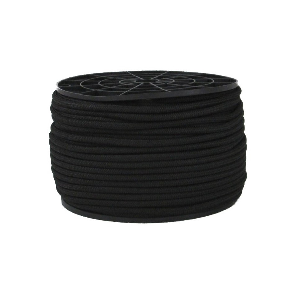 3/16" Bungee Shock Cord Black Marine Grade Heavy Duty 1000 ft Stretch Rope
