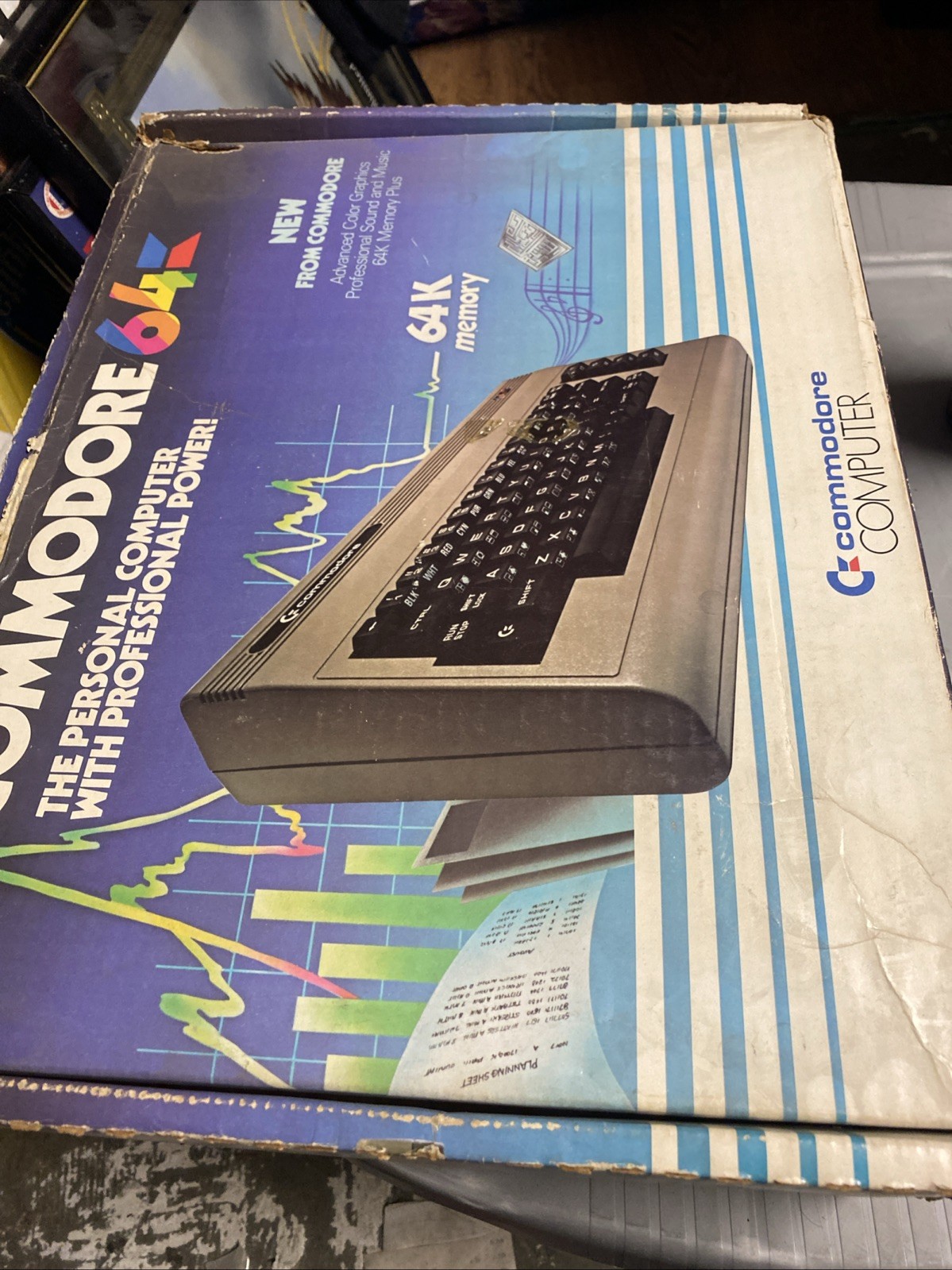 Commodore 64 Empty Box Vintage Computer Only