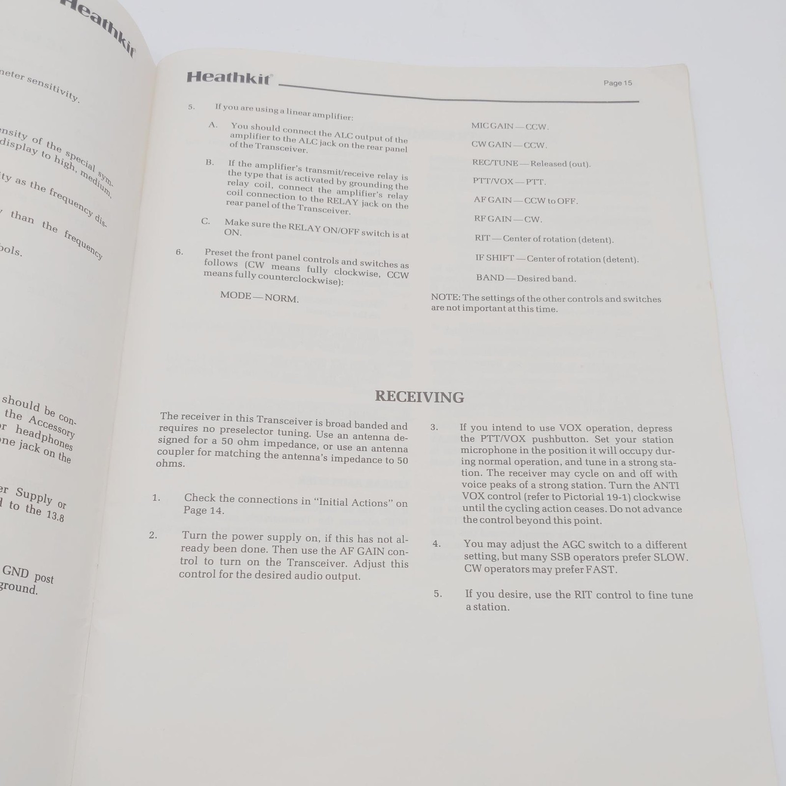 Heathkit HW-5400 SSB Transceiver Manual/Schematic/Layout Pullouts
