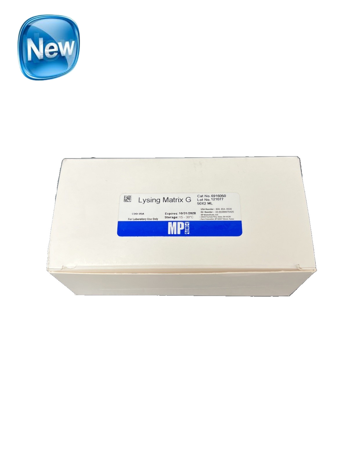 QUANTITY 43  Lysing Matrix G, 2 mL tube Cat No. 6916050