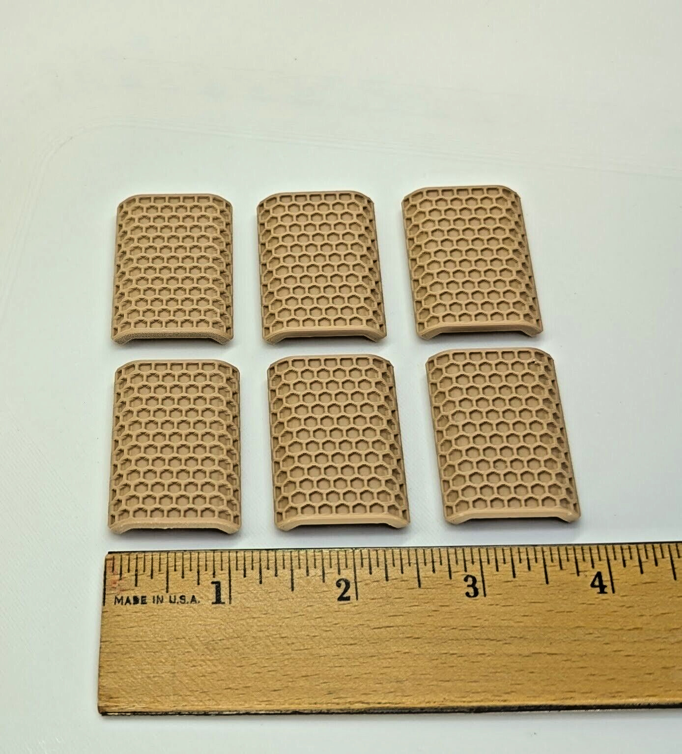 6-Pack of M-Lok Rail Cover SNAP-IN Slot Covers for MLOK System Black/Tan USA