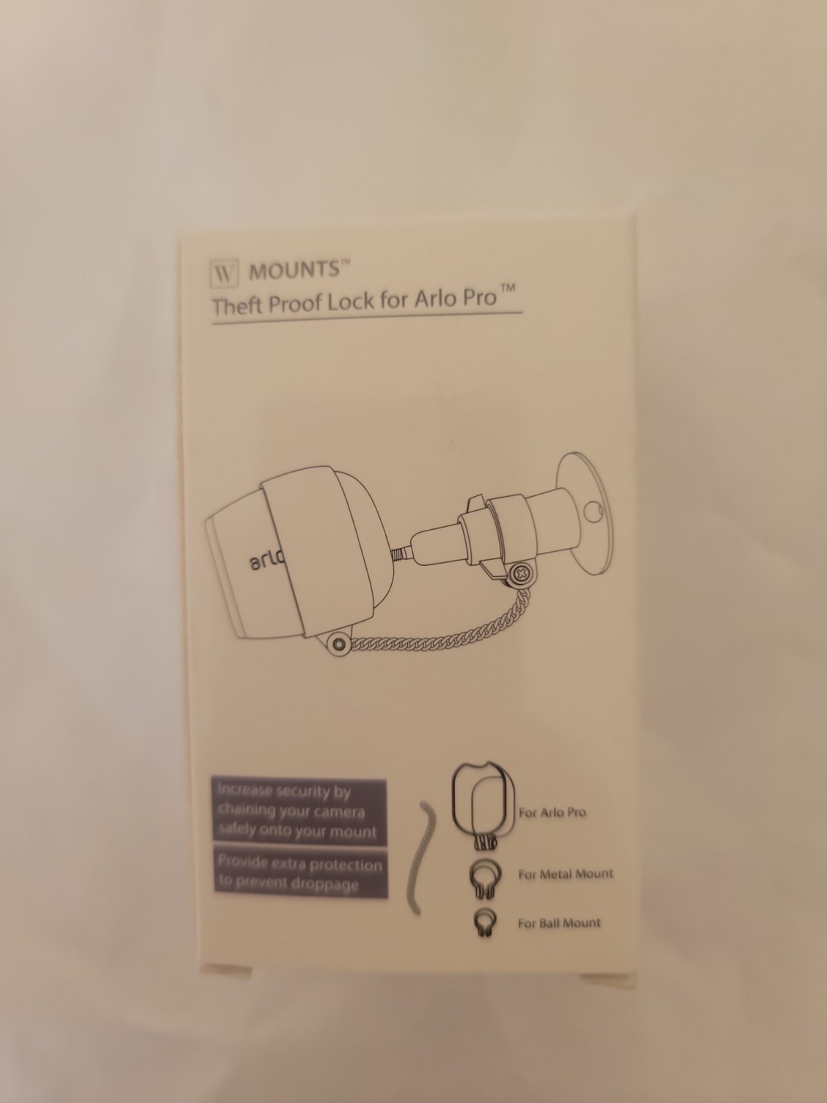 Mounts Theft Proof Lock for Arlo Pro pro 2 new in box free shipping