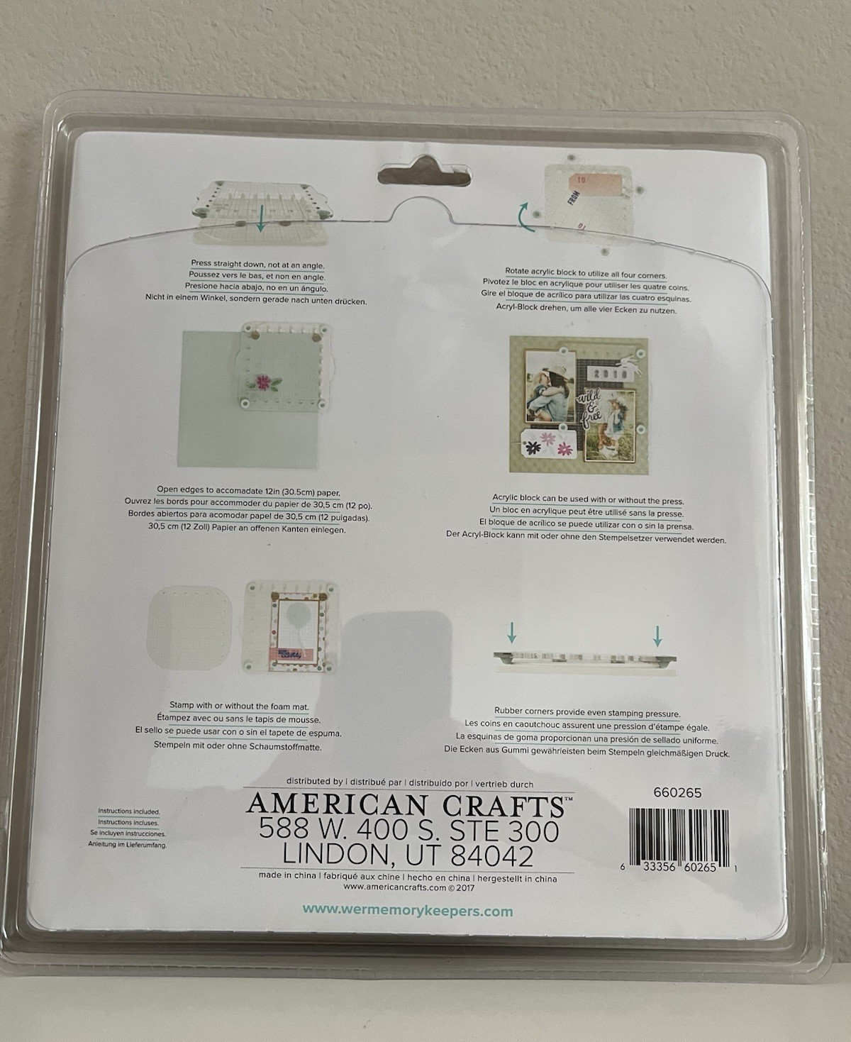 We R Memory Keepers Precision Press Advanced 5-Piece Scrapbooking Card Making