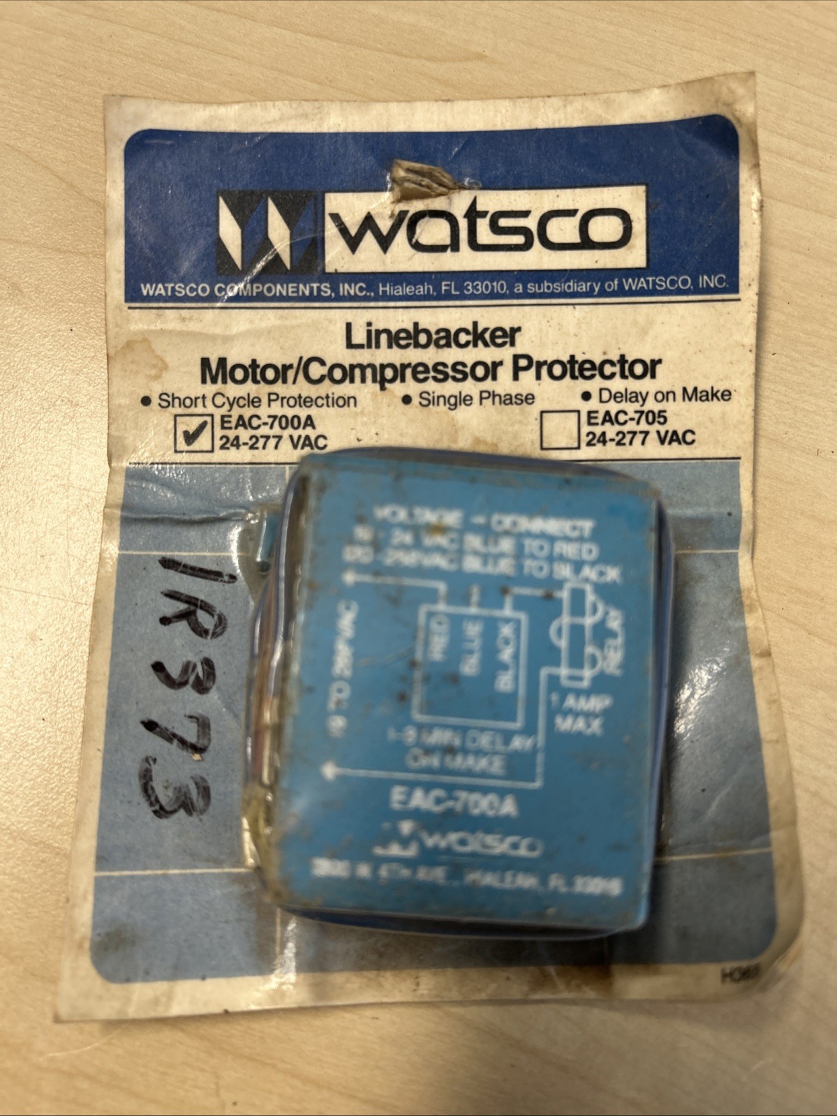 1 NEW WATSCO EAC-500-5-24 LINEBACKER MOTOR/COMPRESSOR PROTECTOR NIP
