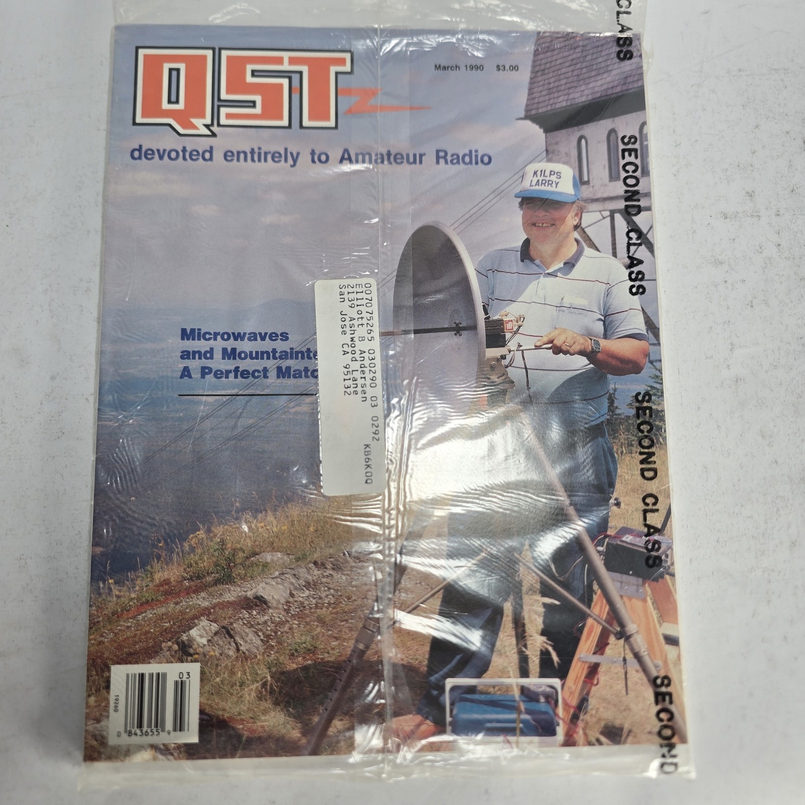 Kenwood TH-225A Handheld Transceiver Brochure Flyer QST March 1990 Vintage NEW