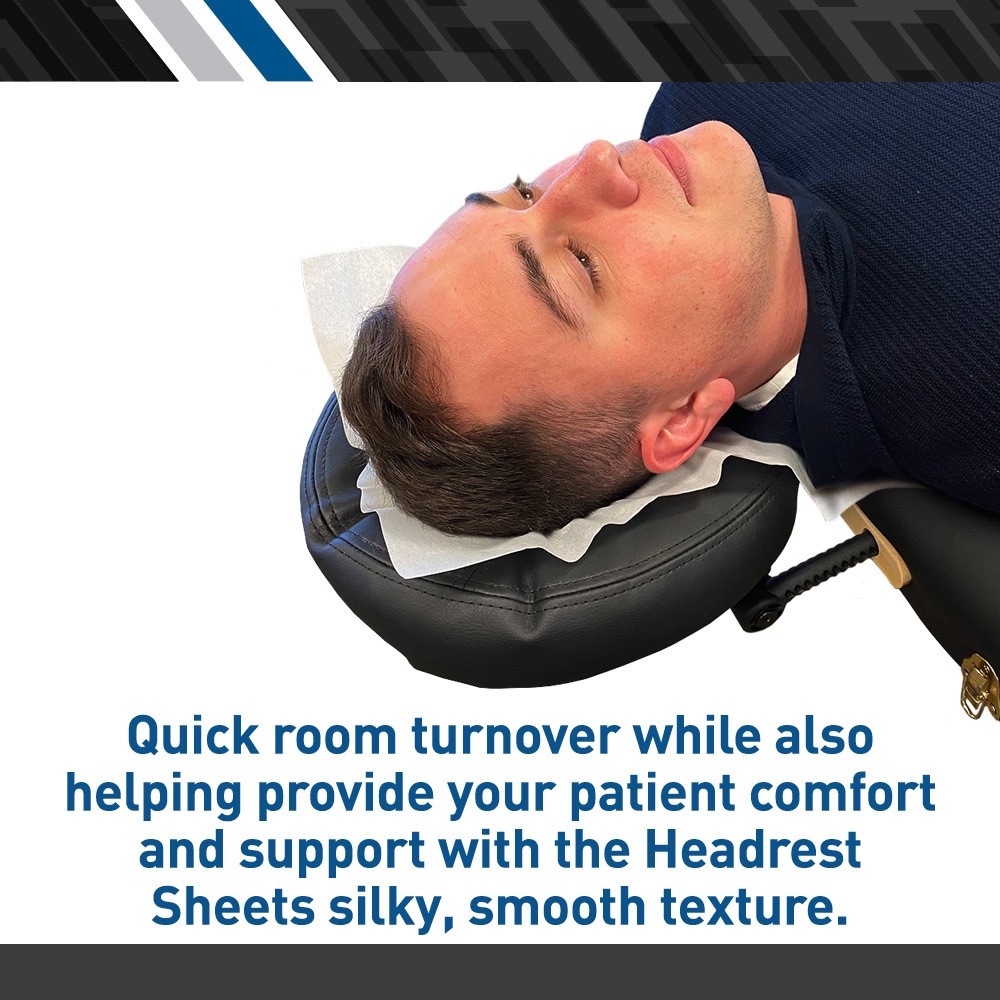 BodyMed Premium Headrest Paper Sheets – With Slit – Disposable Medical Face