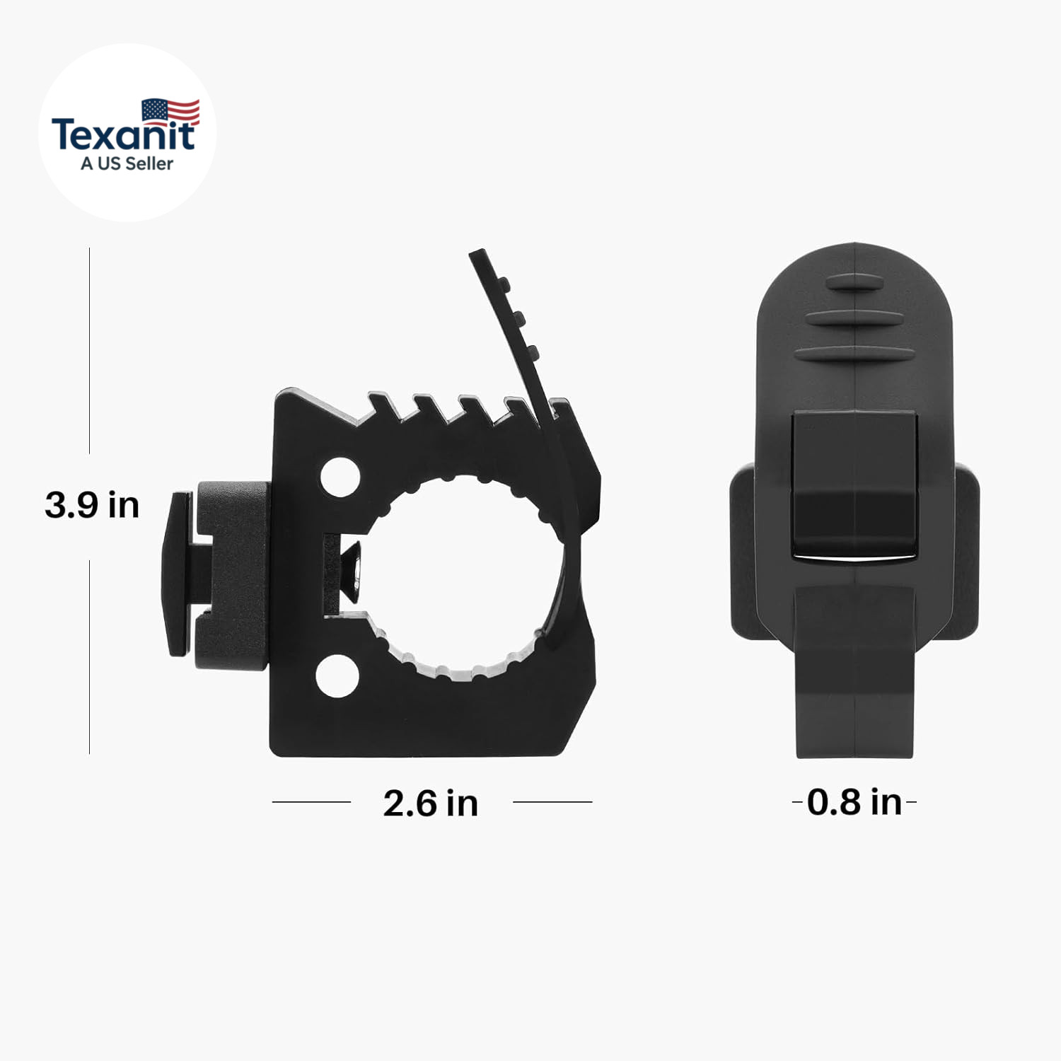 Quick Release Rubber Clamp for MOLLE Panel - MOLLE Accessories Adapter Mount for