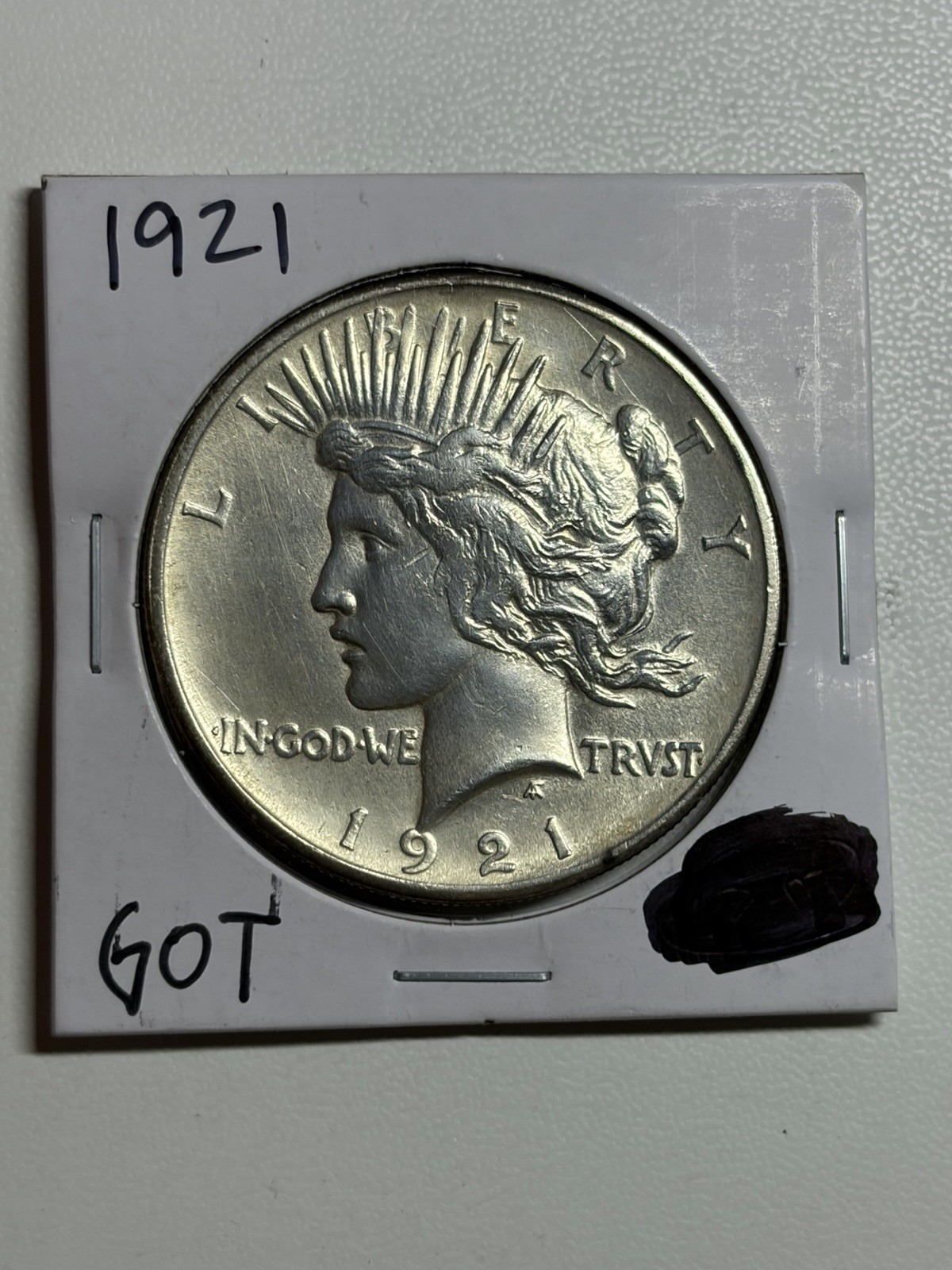 1921-P Peace Silver Dollar UNC Detail High Relief Key Date