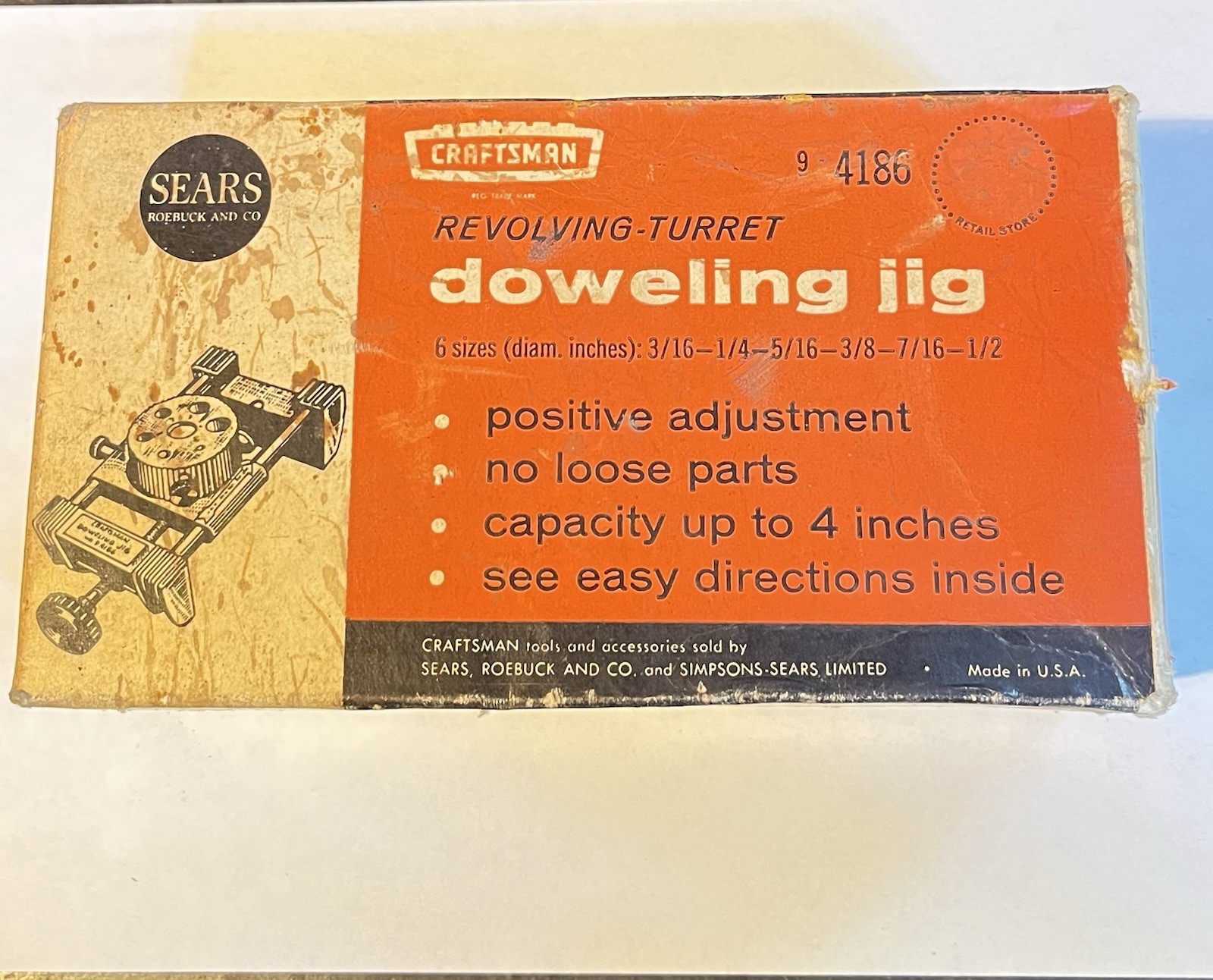 Craftsman Doweling Jig 9.4186 Used