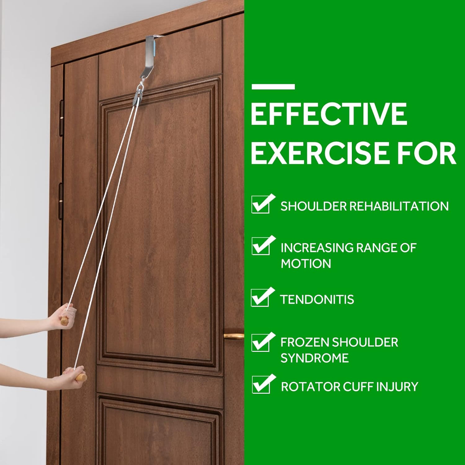 Shoulder Pulley,Over the Door Rehab Exerciser for Physical Therapy